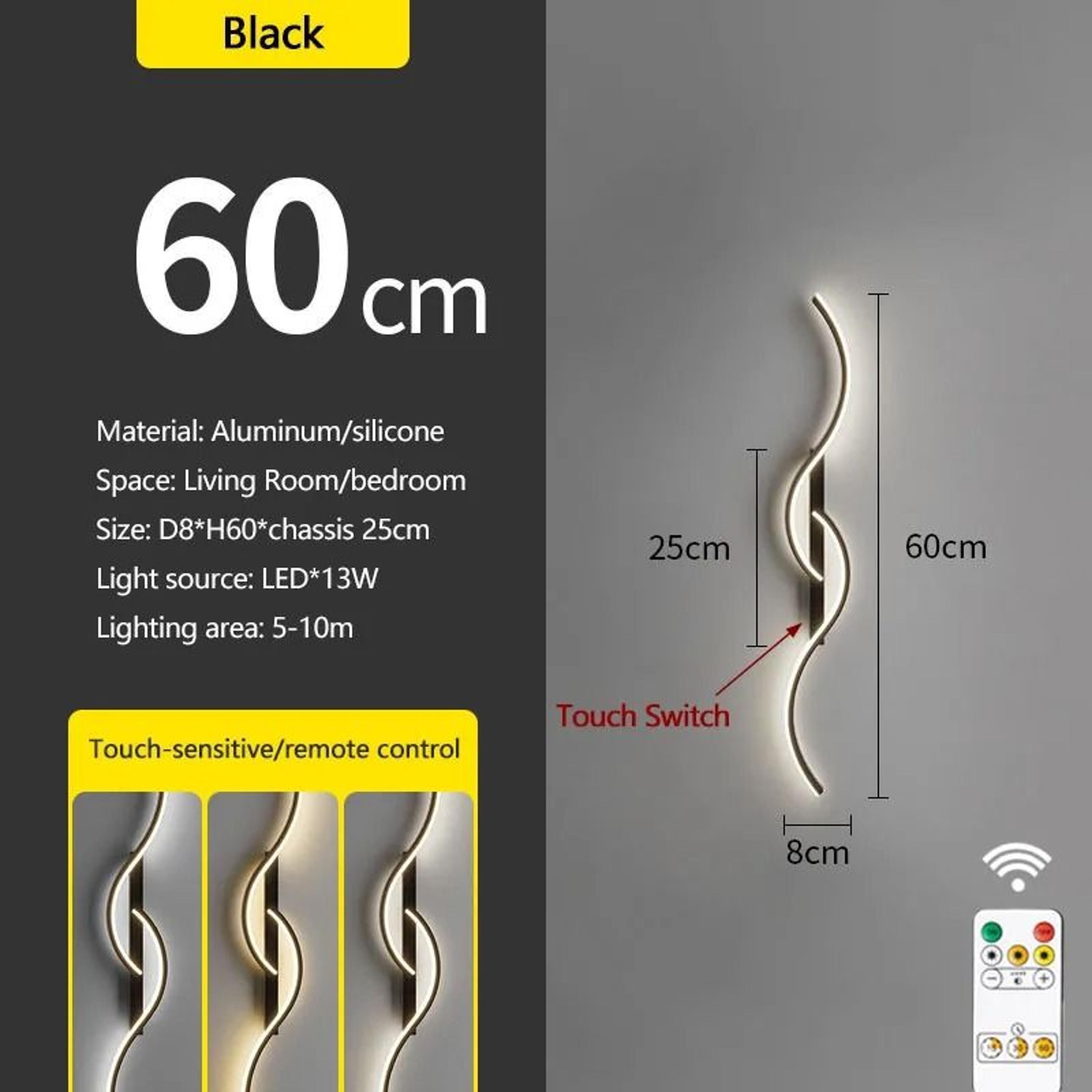 Rechargeable 60CM 80CM LED Wall Sconce With Remote Control 1