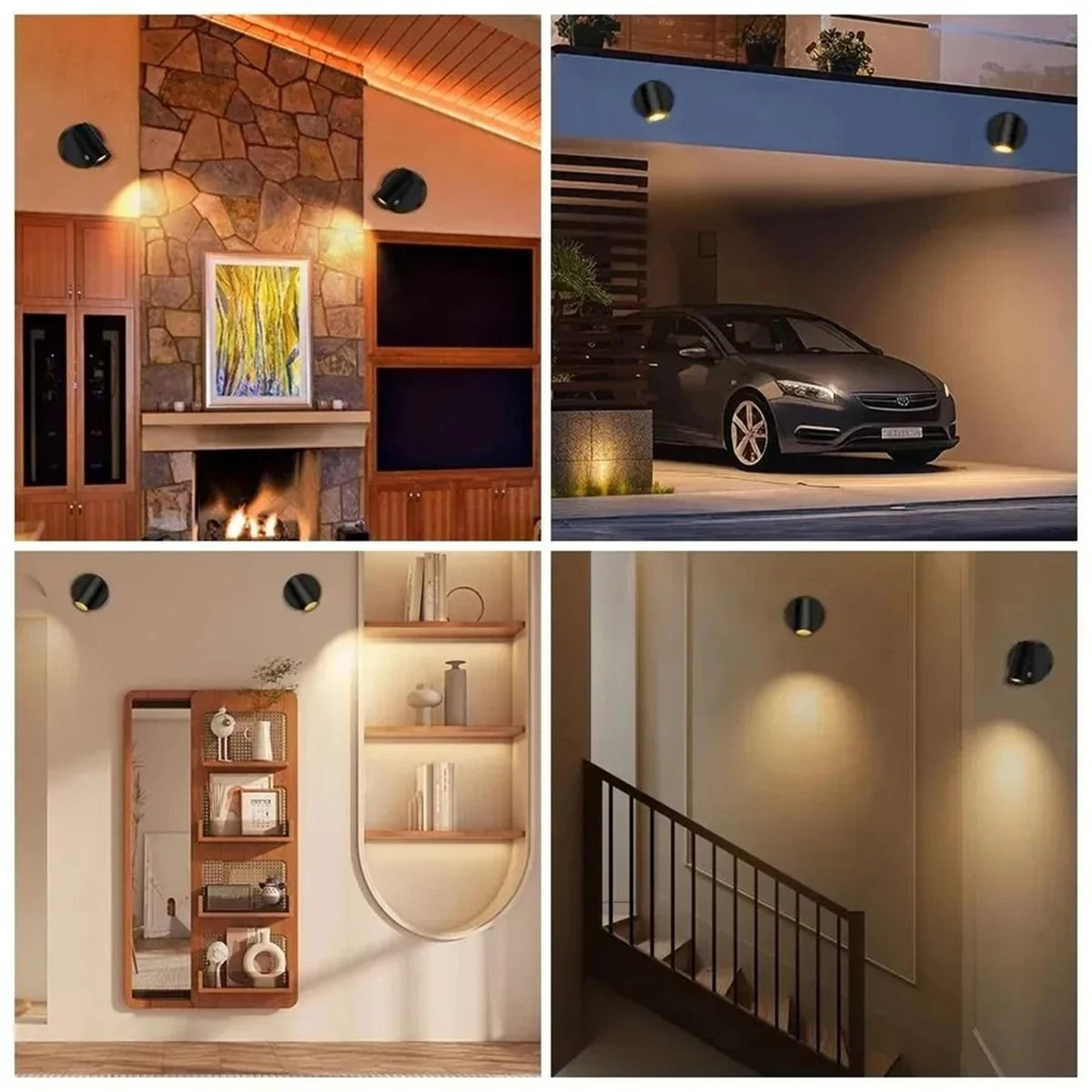 moodglow magnetic rechargeable touch wall lamp