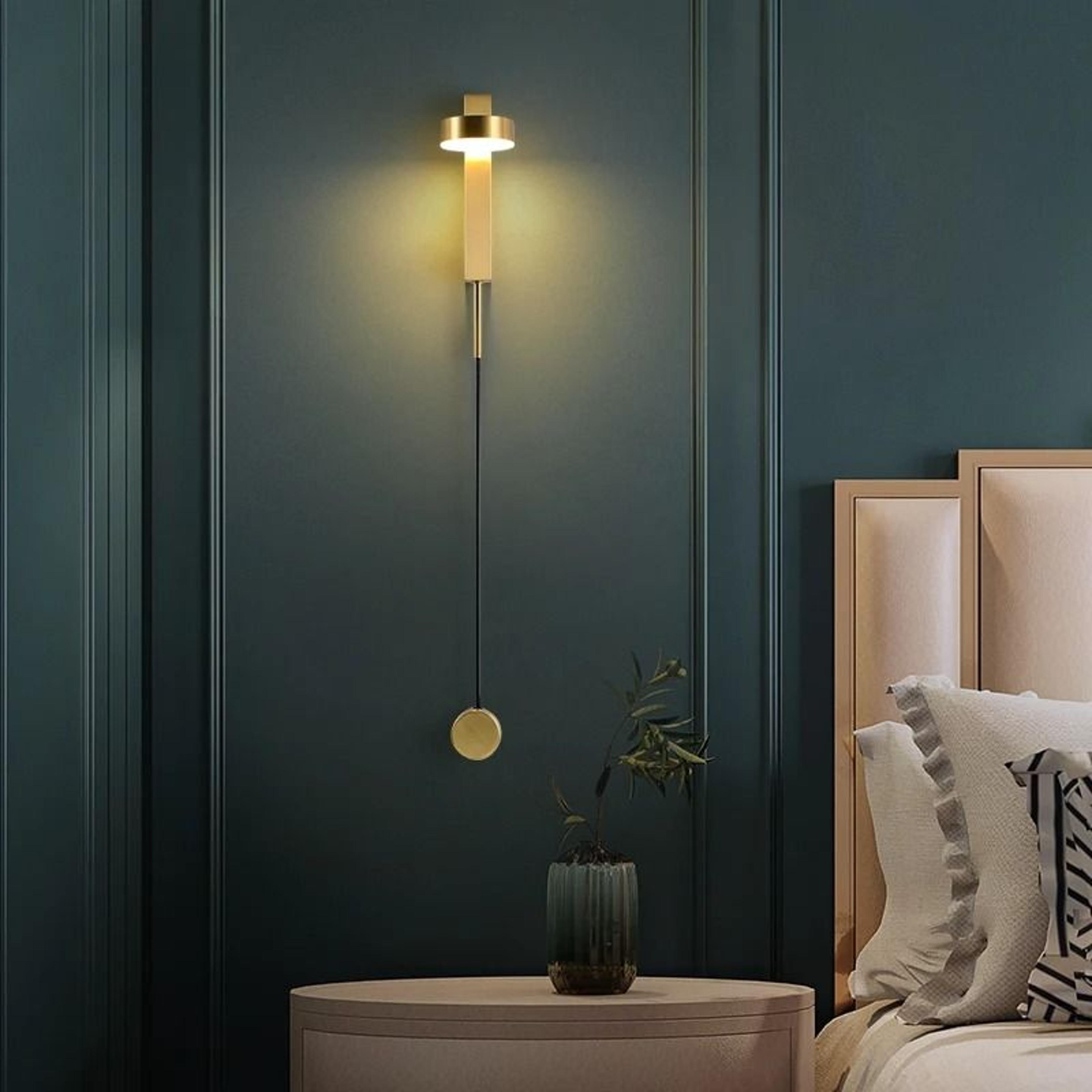 nordic minimalist wall sconce modern bedside accent light
