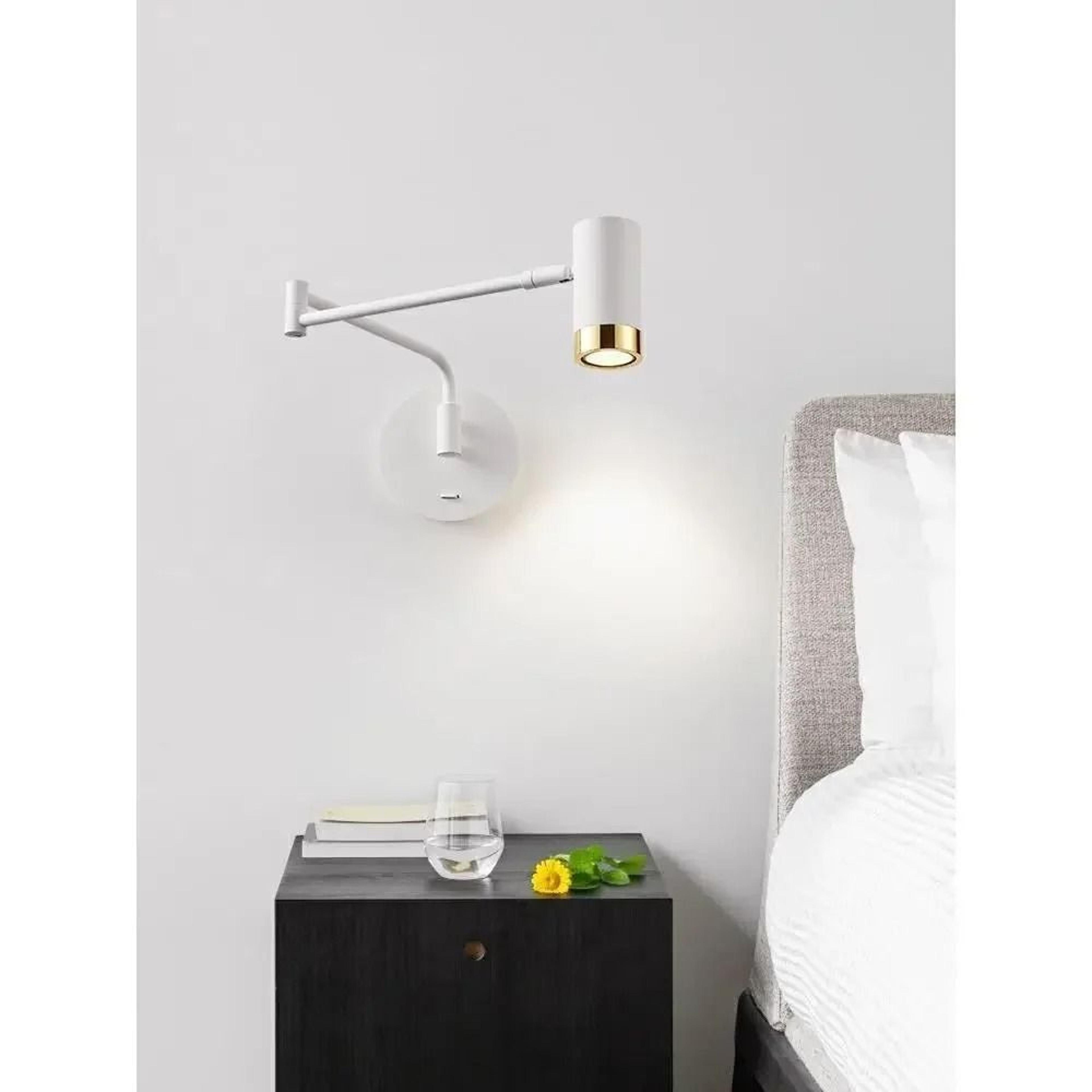 Modern Telescopic Swing Arm Wall Reading Lamp 5