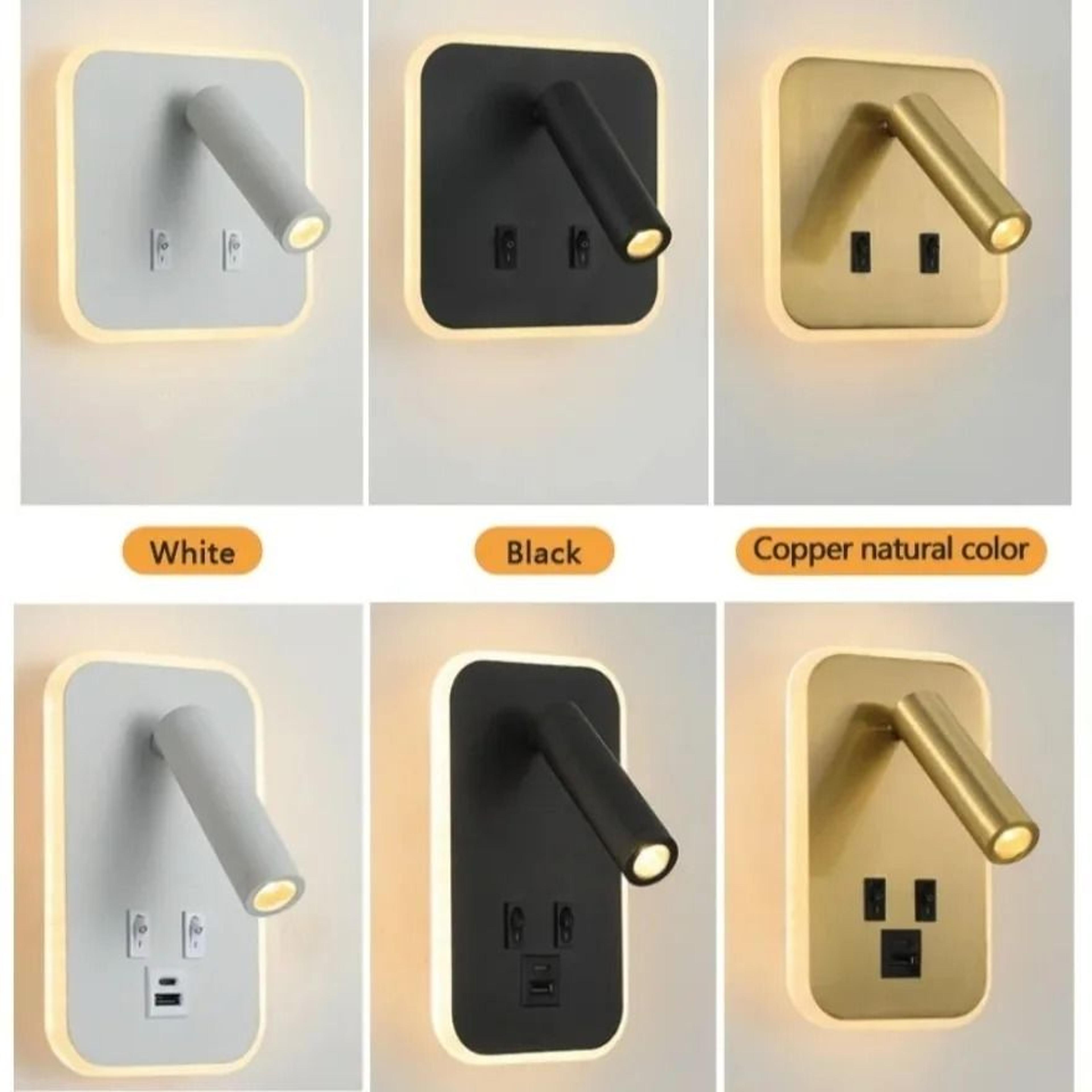 Rotatable LED Wall Reading Light With Type C USB Charging 15
