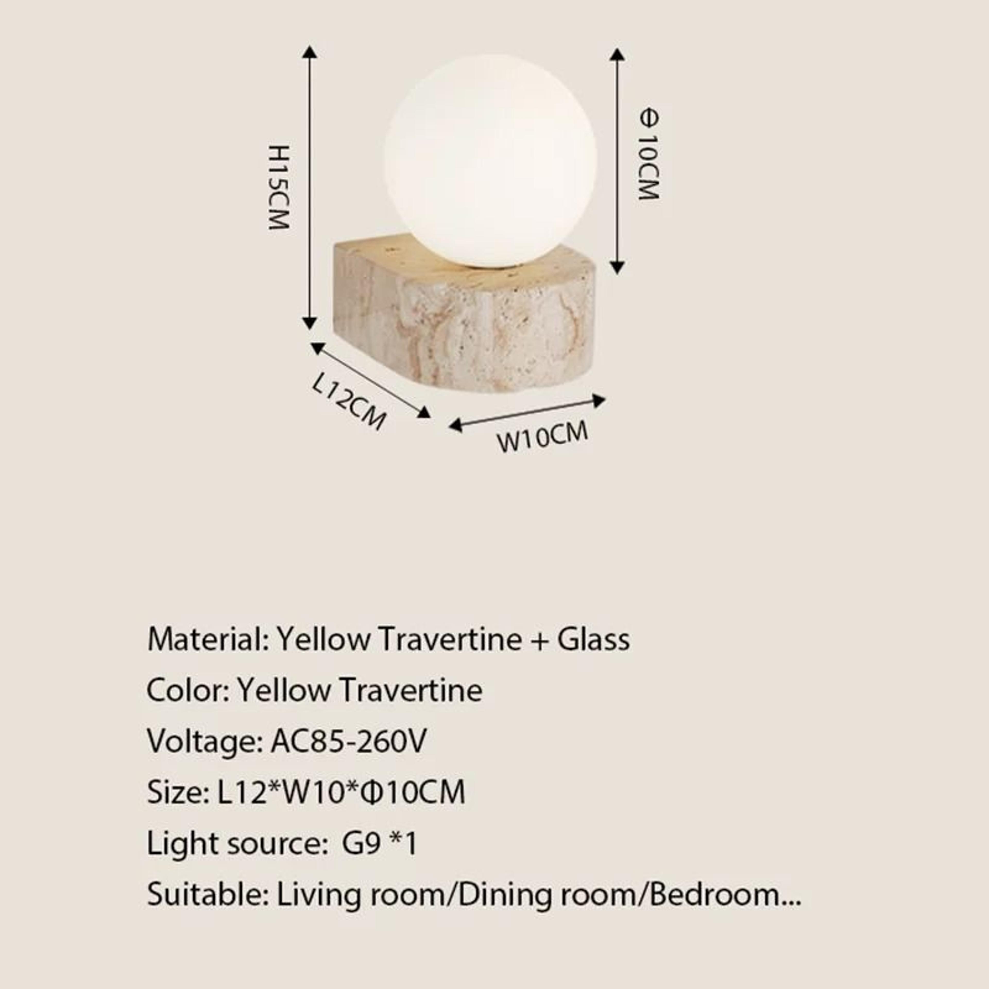 Japanese Retro Glass LED Wall Sconce Warm Bedside Light 2