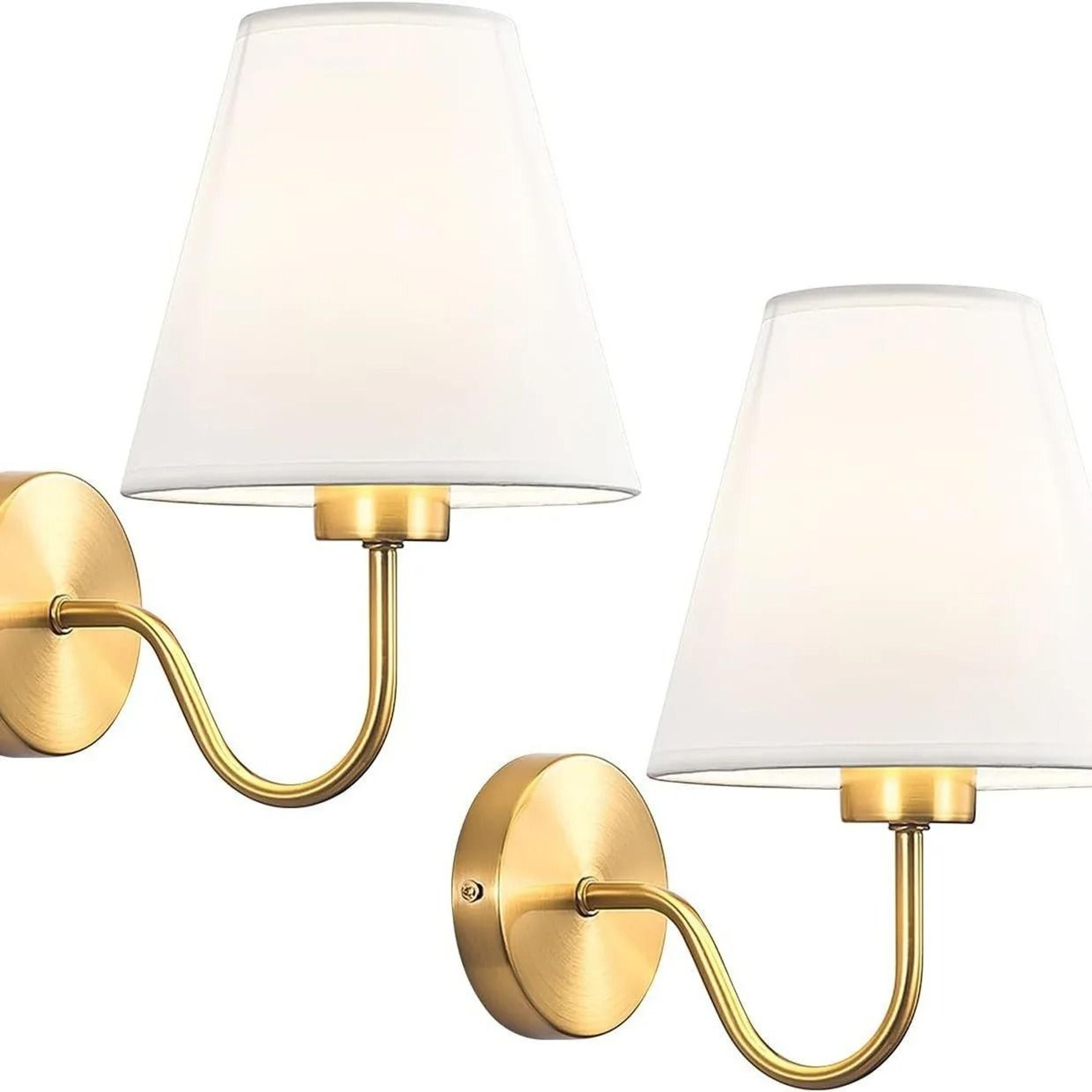 Modern Fabric Wall Sconce Retro E27 Bedside Wall Lamp 4