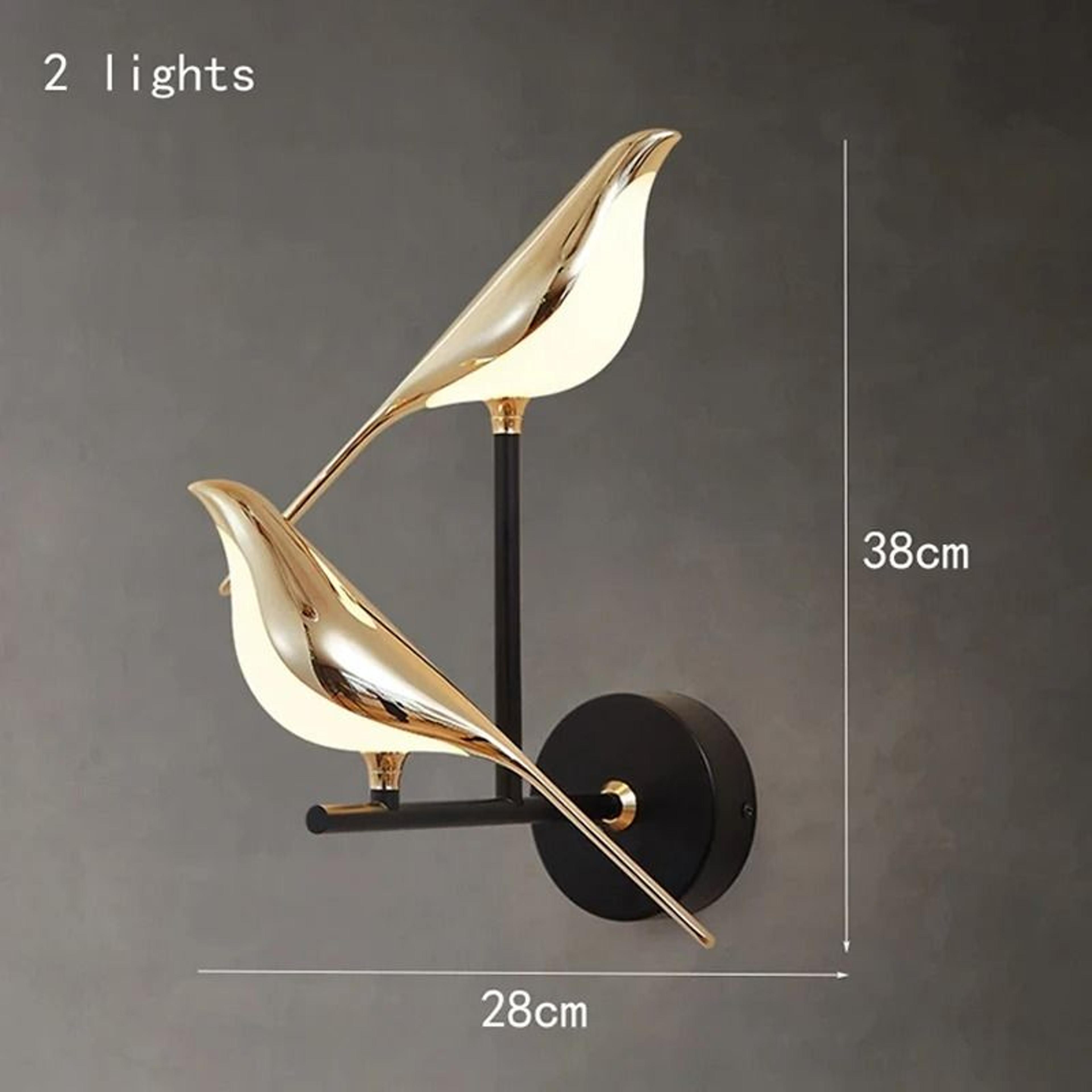 Nordic Golden Bird Wall Light LED Decorative Sconce 2