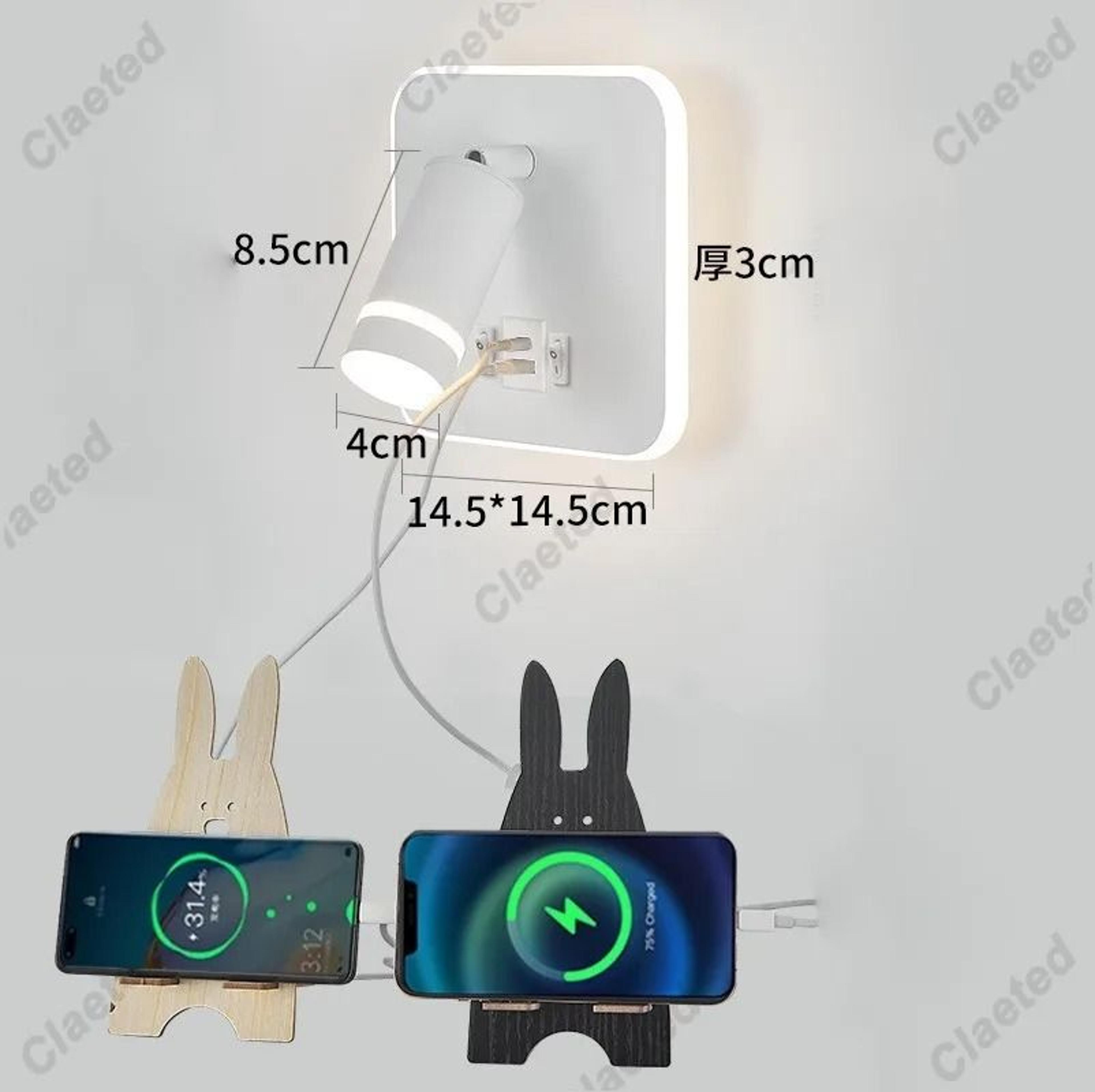 Adjustable LED Bedside Reading Light With USB Charging Port 9