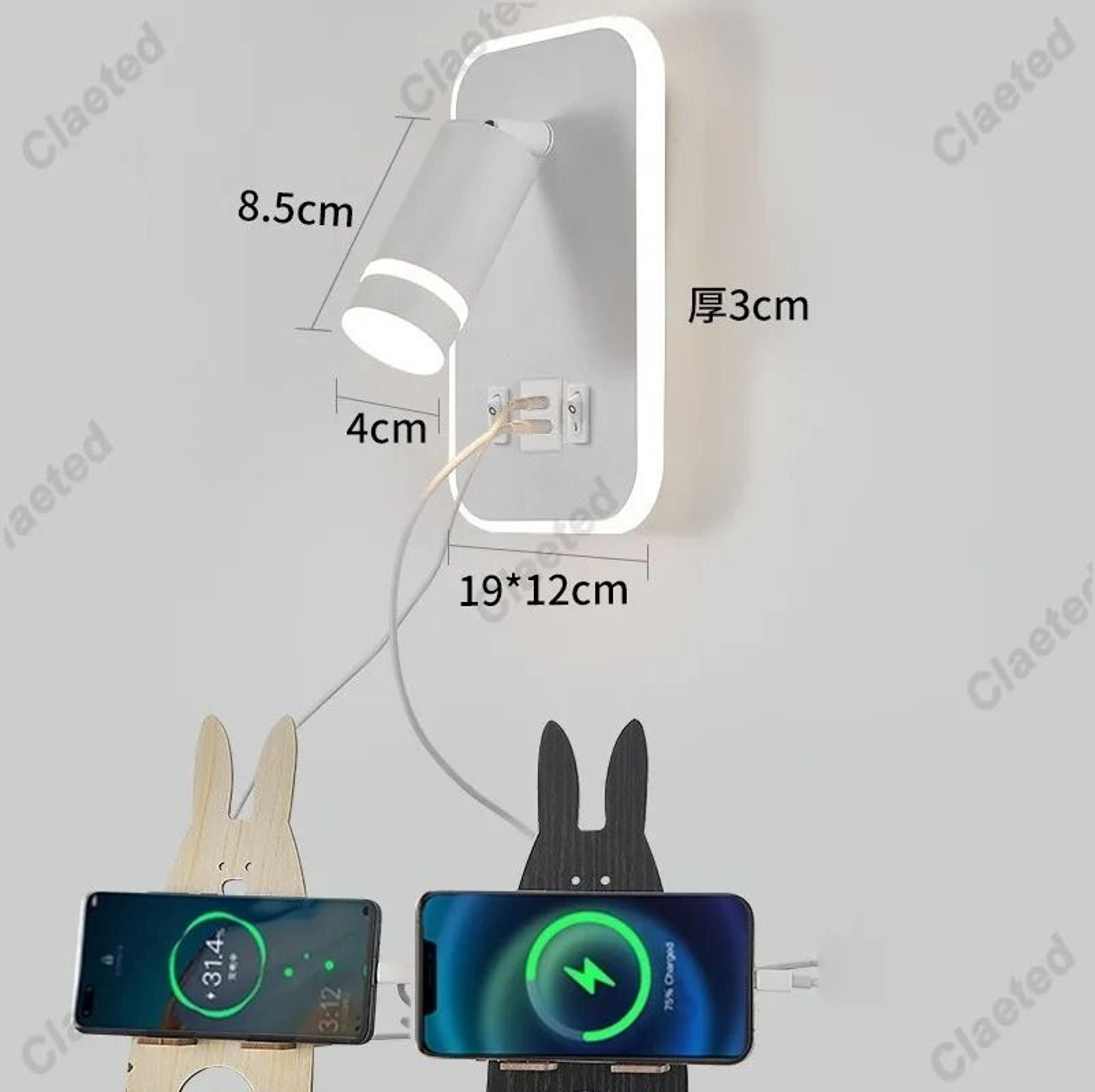 Adjustable LED Bedside Reading Light With USB Charging Port 11