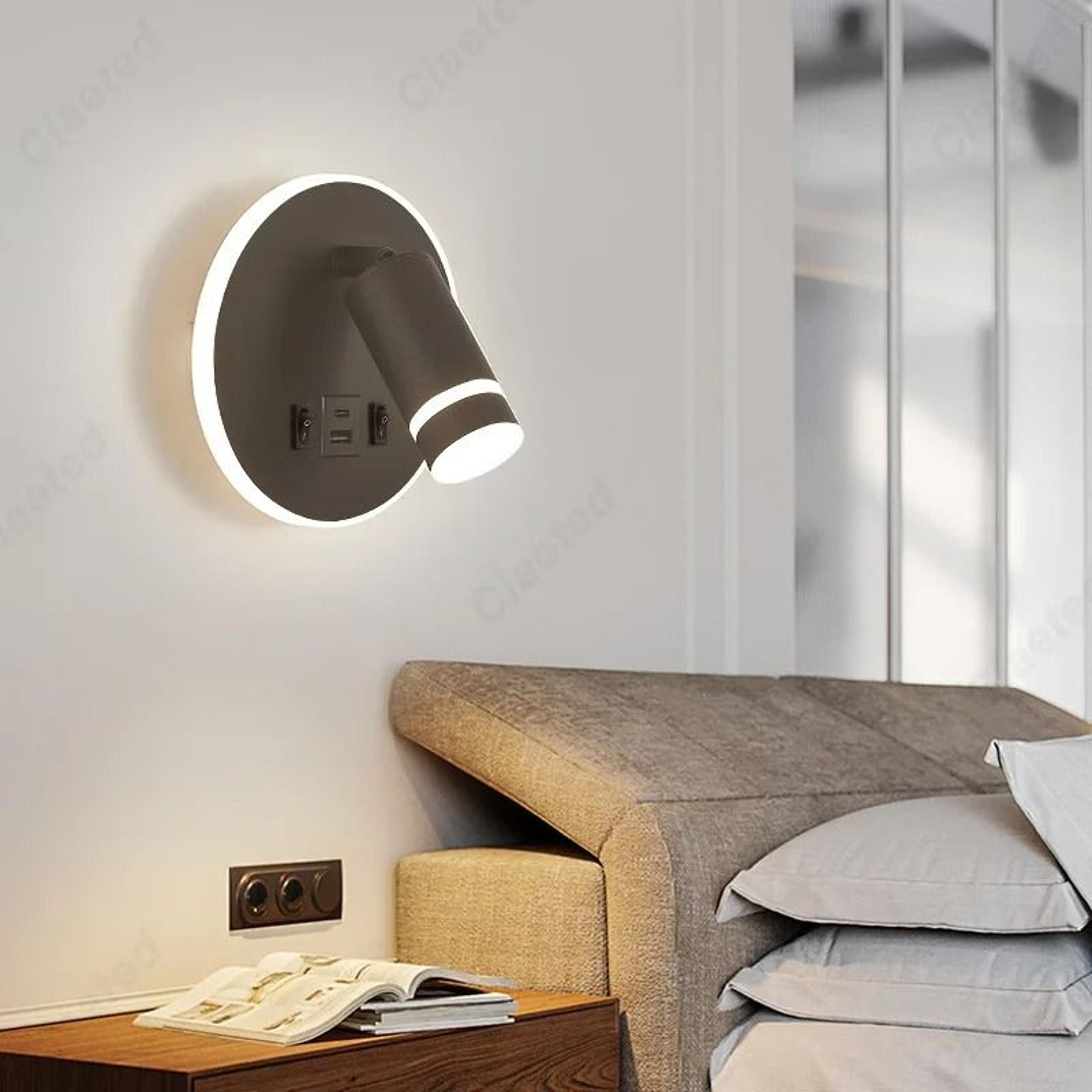 Adjustable LED Bedside Reading Light With USB Charging Port 16