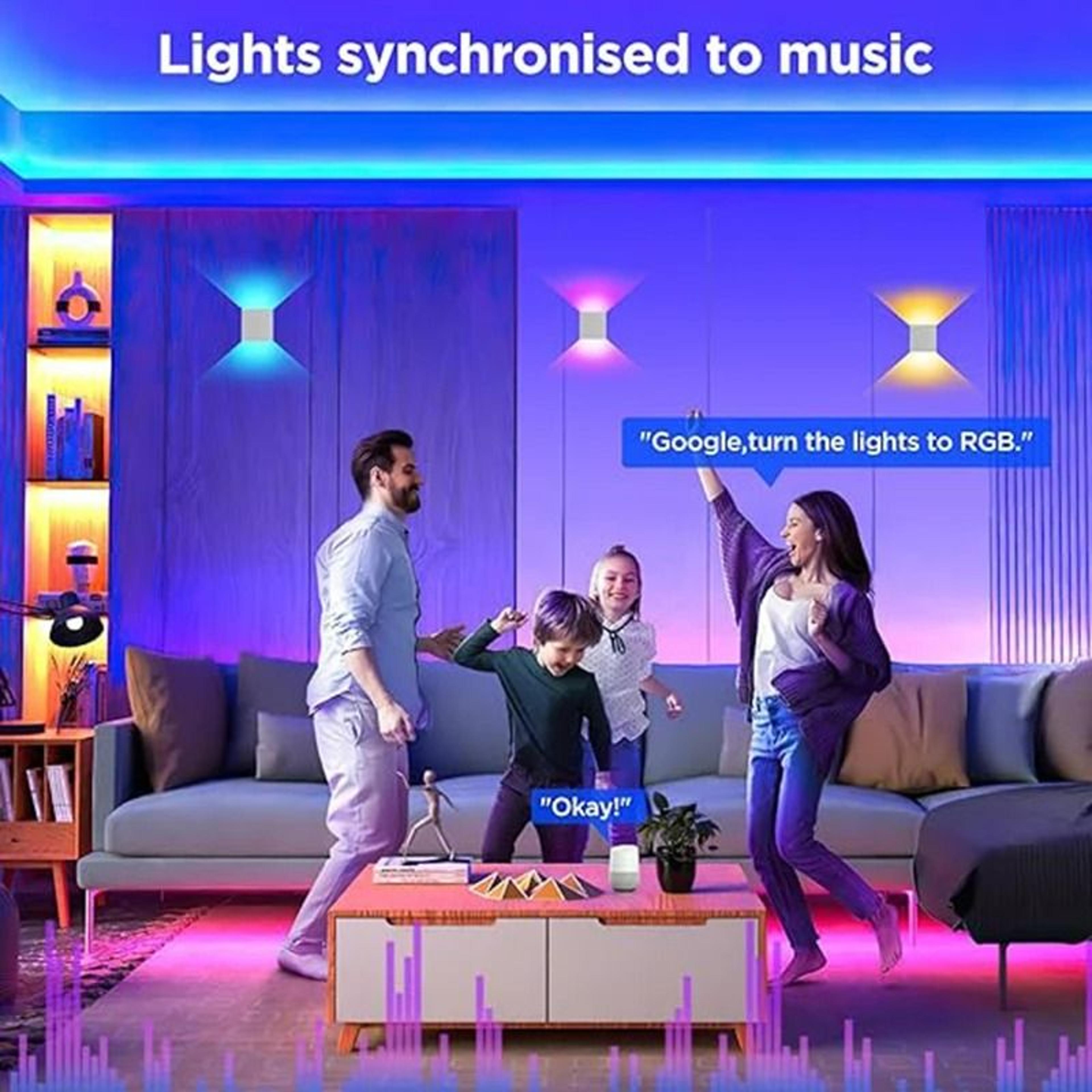 Smart RGB Cube Wall Light Adjustable Up Down LED Sconce 7