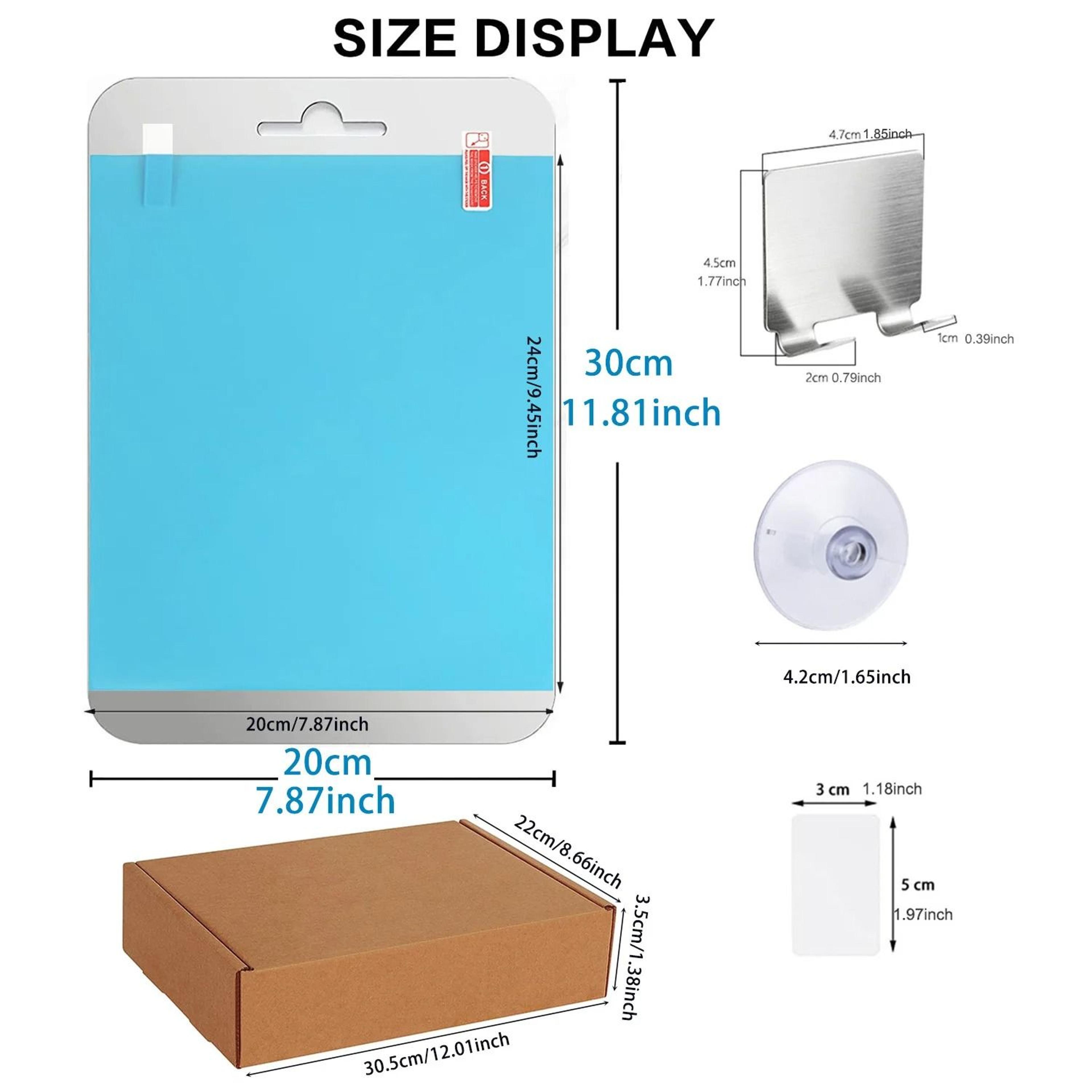 Large Fogless Shaving Mirror 30cm Unbreakable Acrylic Portable Travel Mirror 2