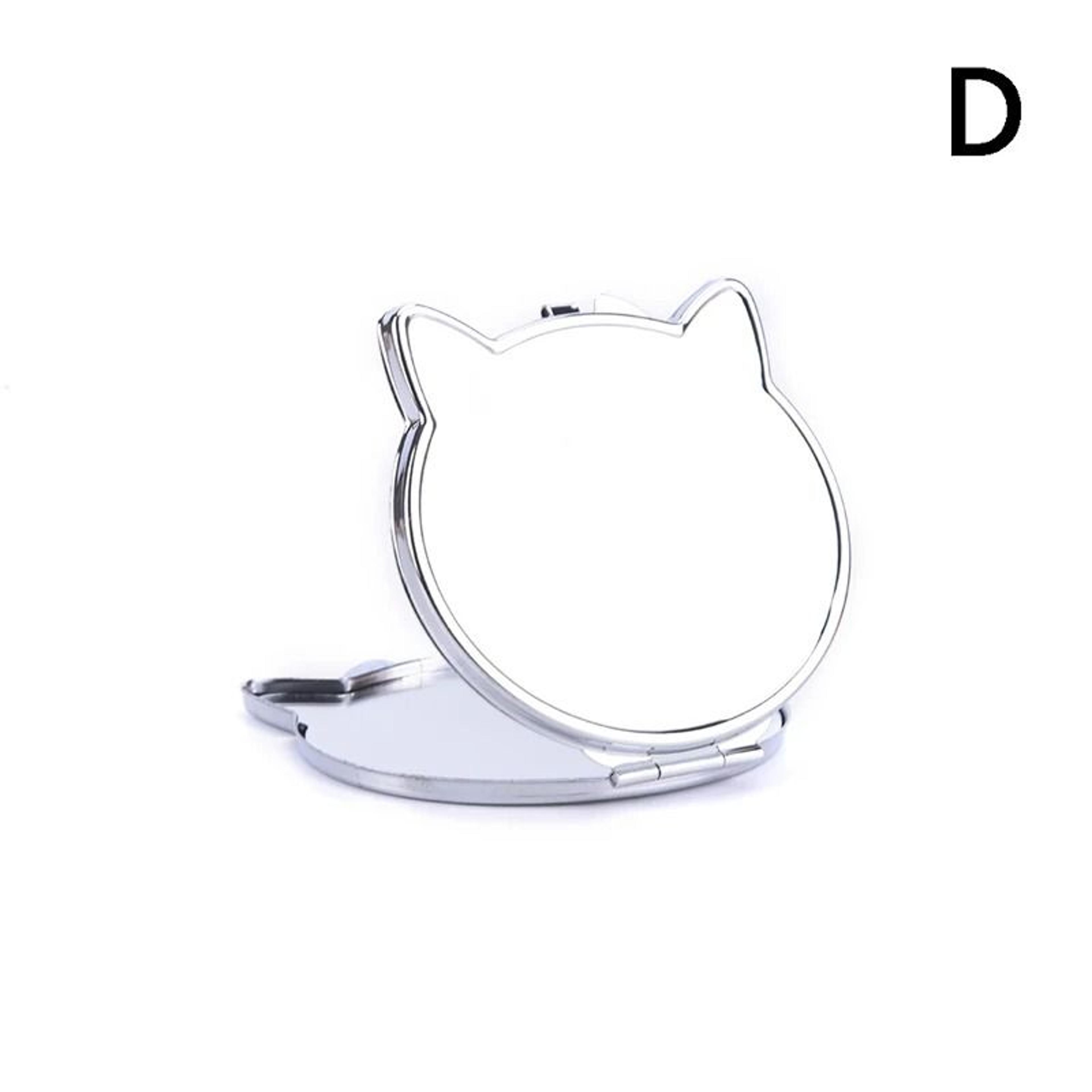 Portable Stainless Steel Pocket Mirror Folding Compact Makeup Travel Beauty Mirror 12