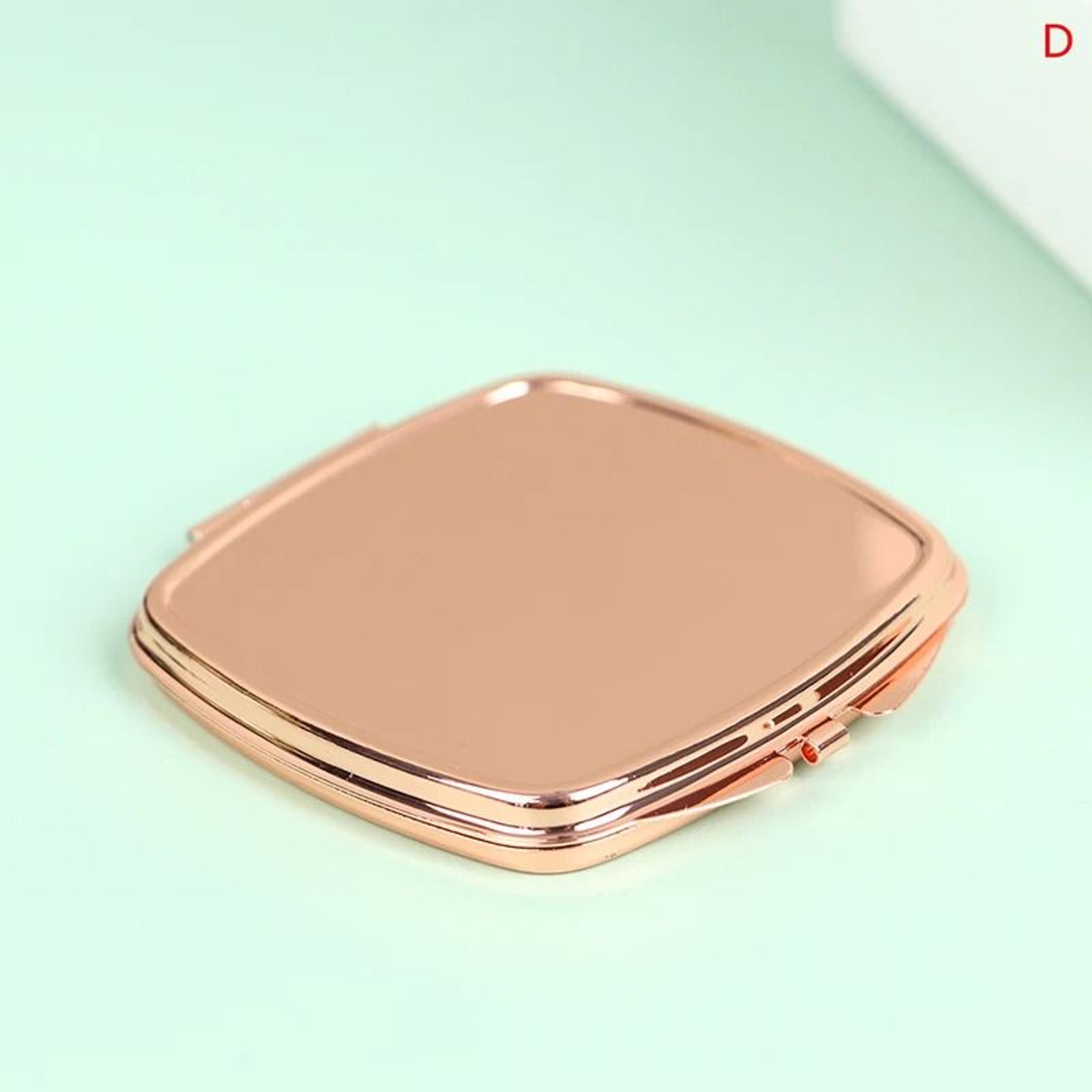 Portable Stainless Steel Pocket Mirror Folding Compact Makeup Travel Beauty Mirror 11