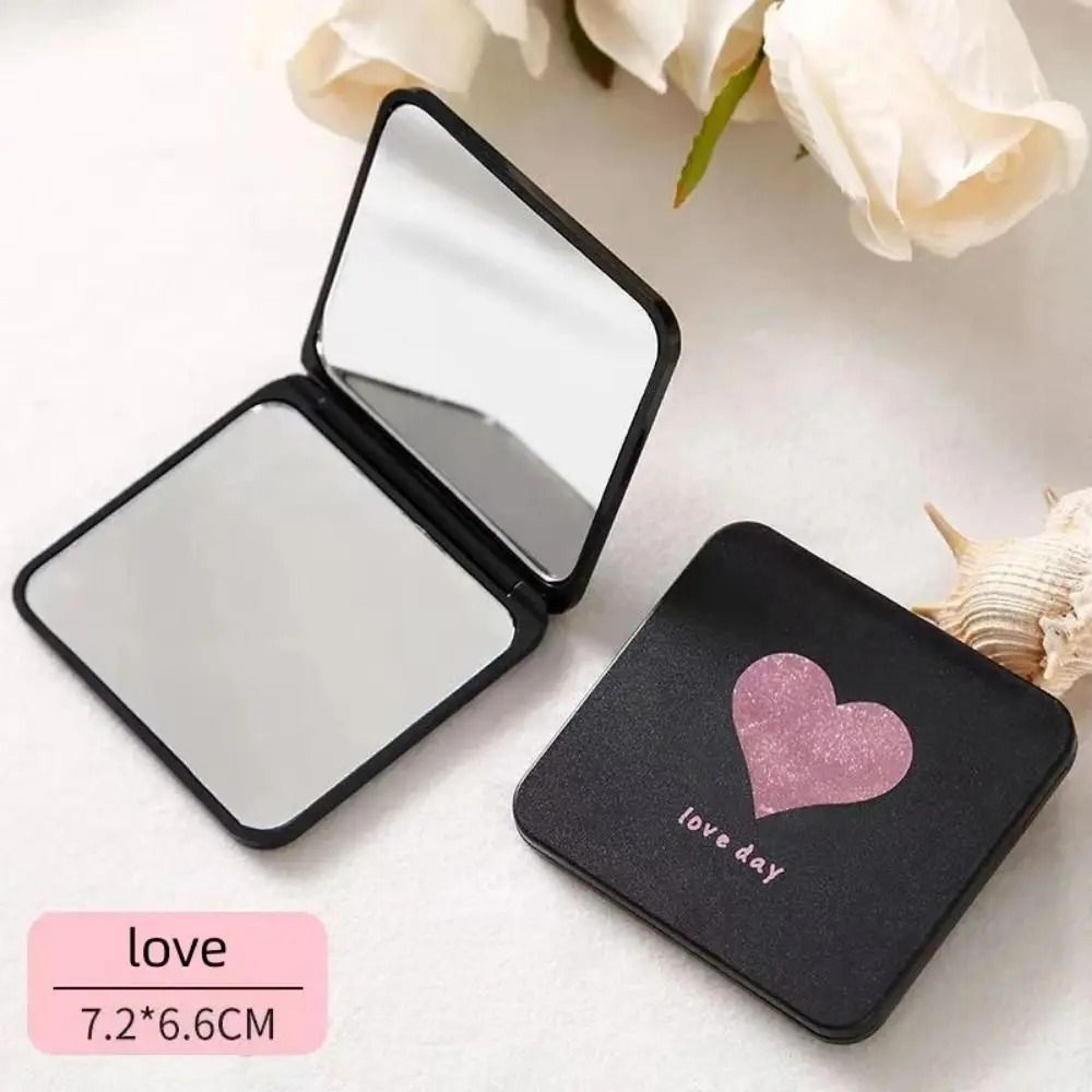 Durable Double Sided Pocket Mirror Square Foldable Travel Makeup Mirror 3
