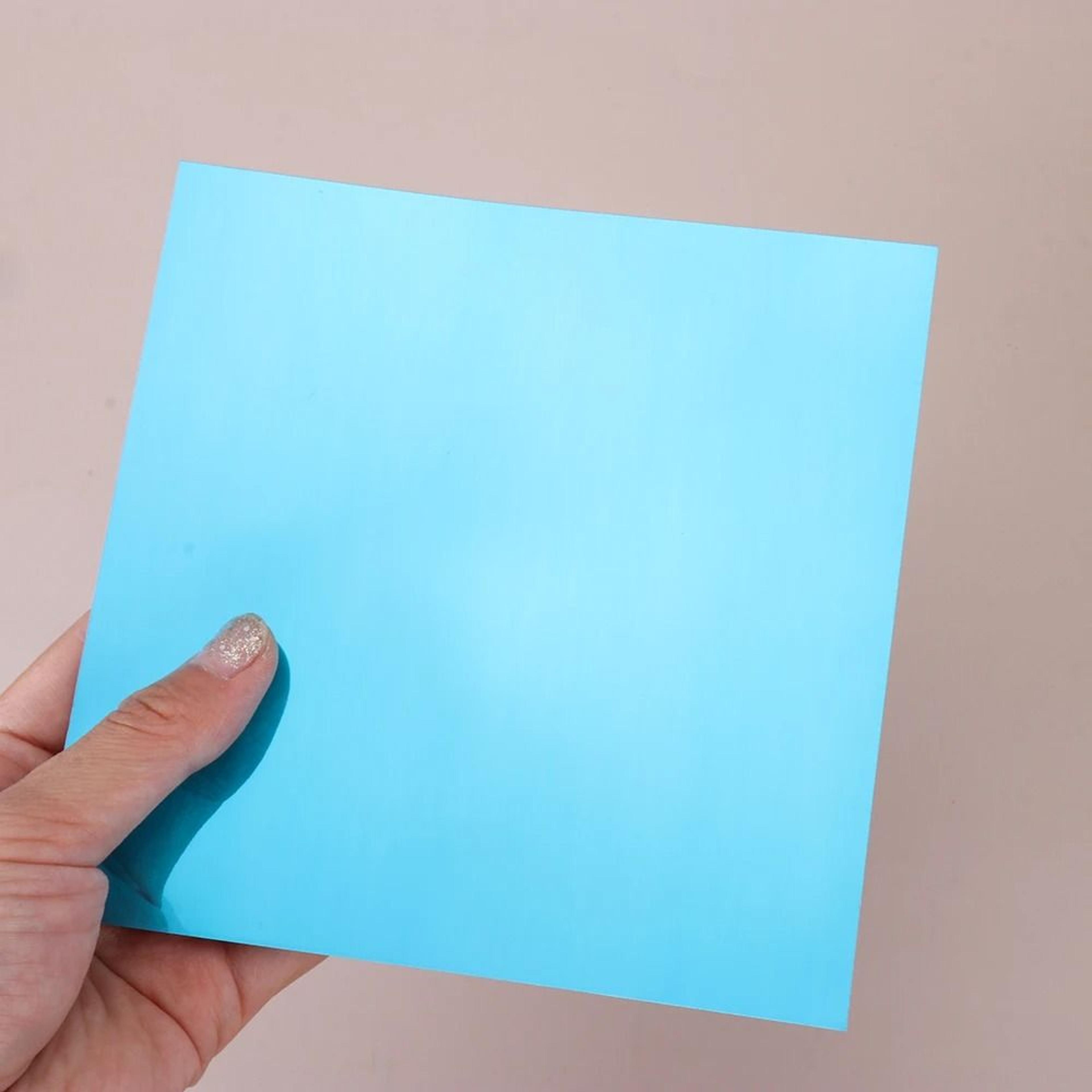 Flexible Self Adhesive PET Mirror Sticker 15cm Square Bathroom Wall Mirror 2