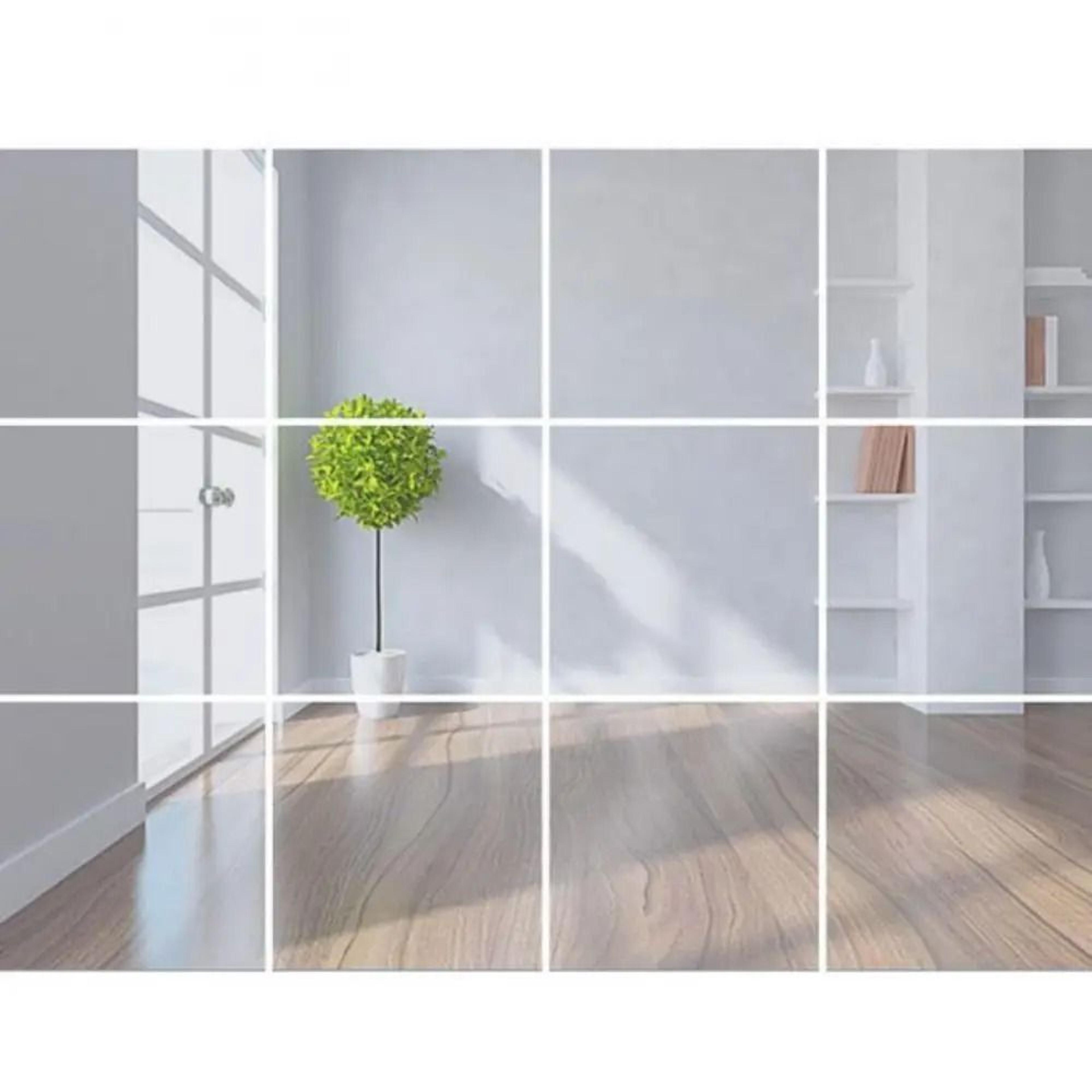 Flexible Mirror Sheets Cuttable Self Adhesive Non Glass Wall Mirrors 14