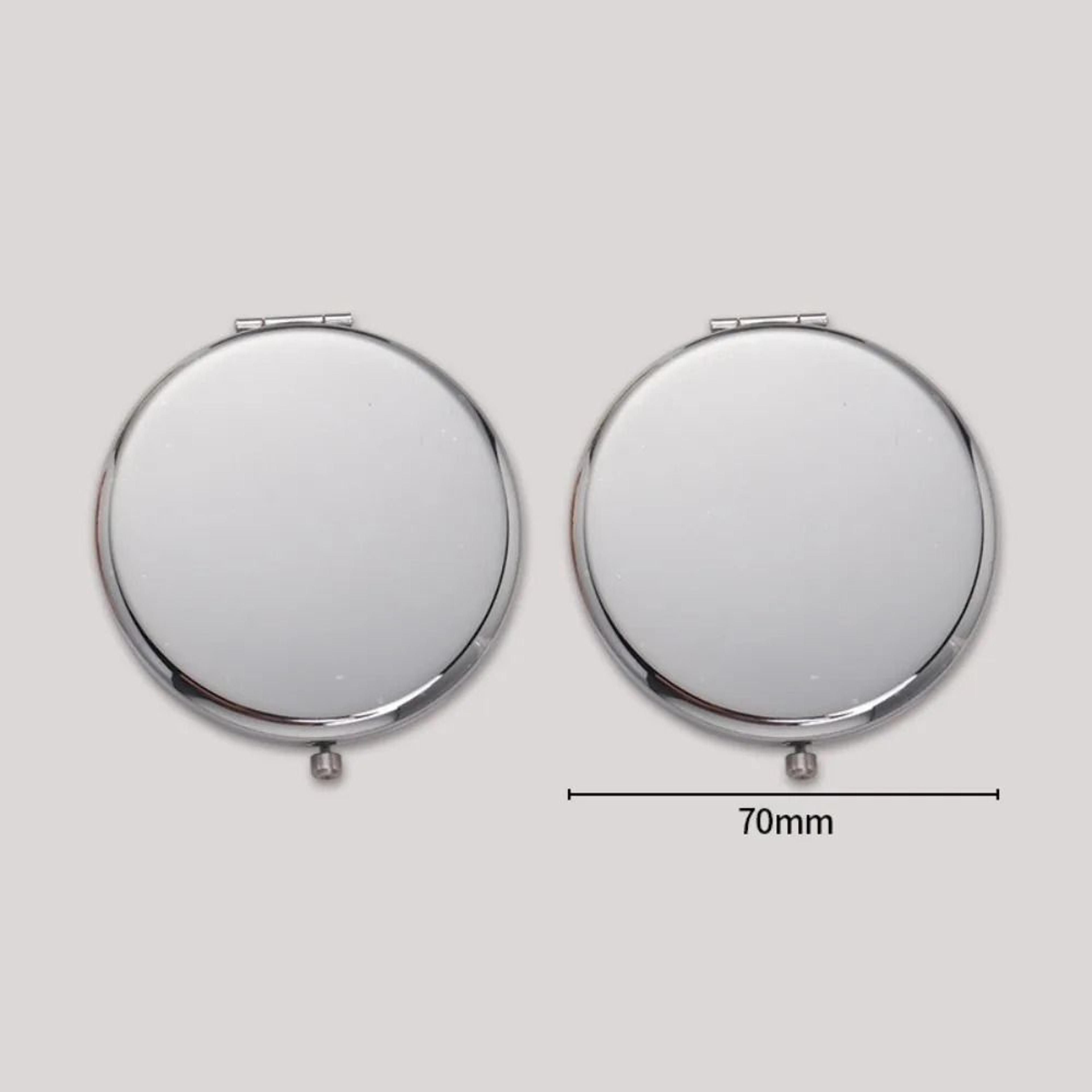 Double Sided Compact Mirror Portable Folding Magnifying Travel Makeup Mirror 1