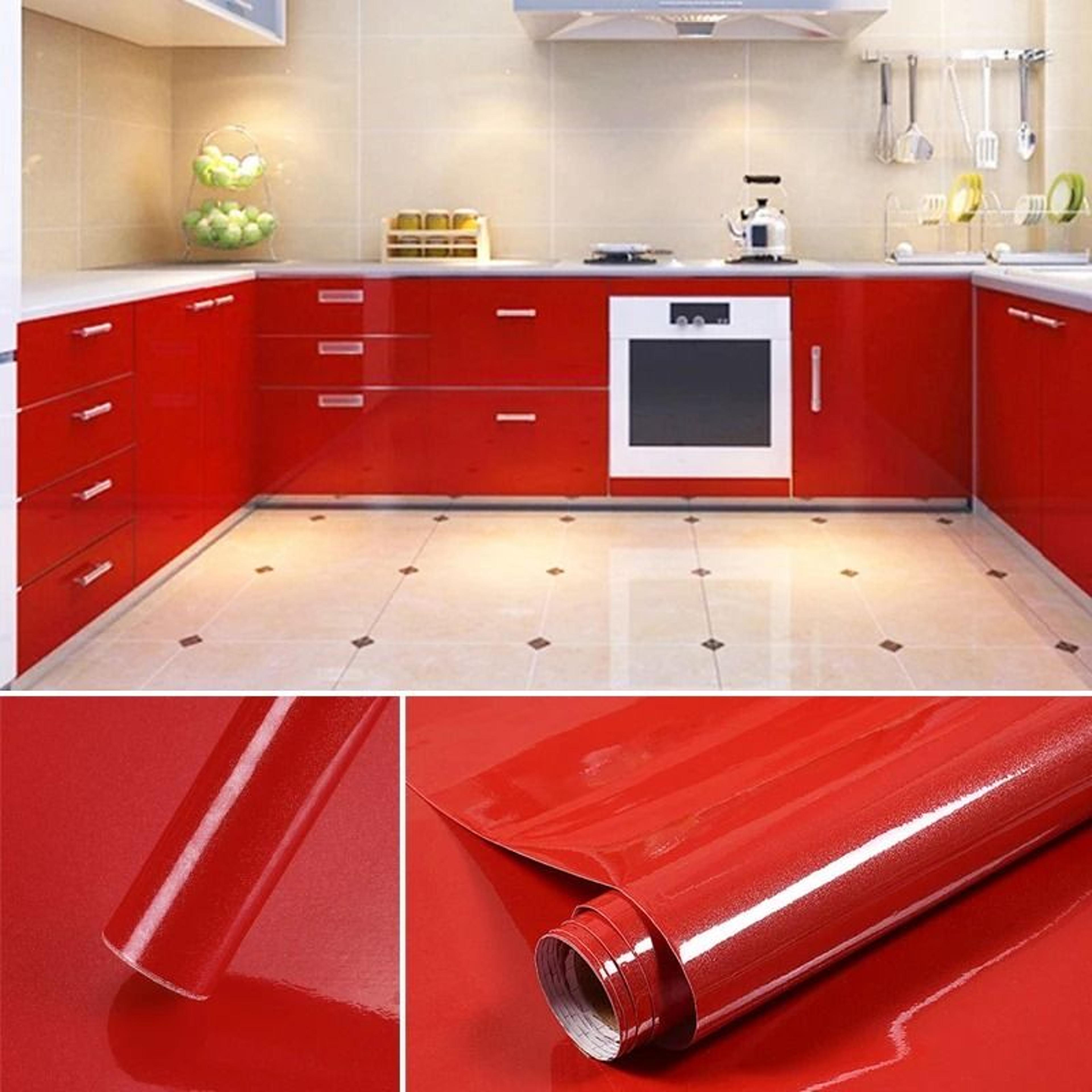 ColorEase Peel And Stick Wallpaper Solid Color Wallpaper Waterproof PVC Contact Paper 18