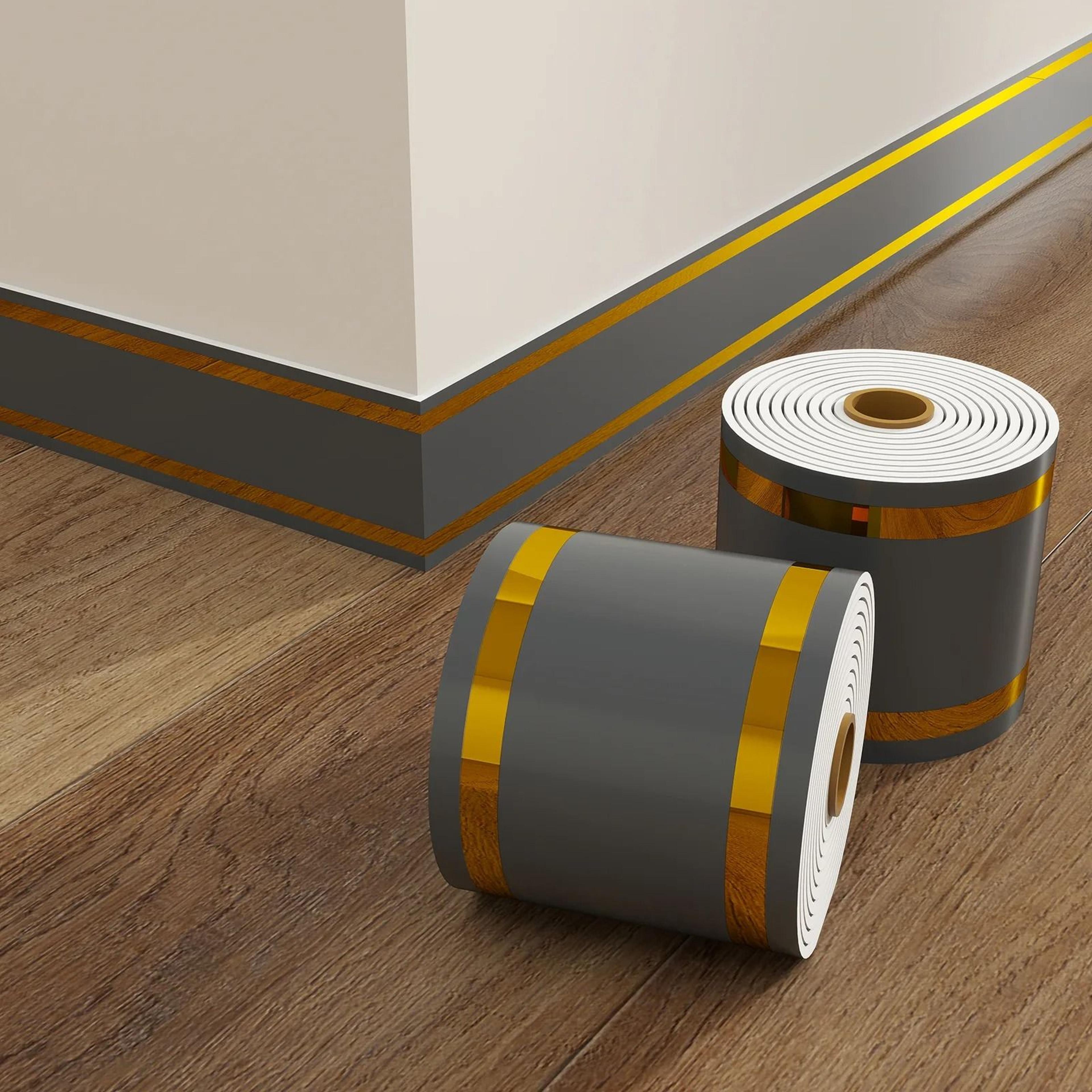Self Adhesive Baseboard Trim Peel And Stick Wall Border 10cm X 5m 7