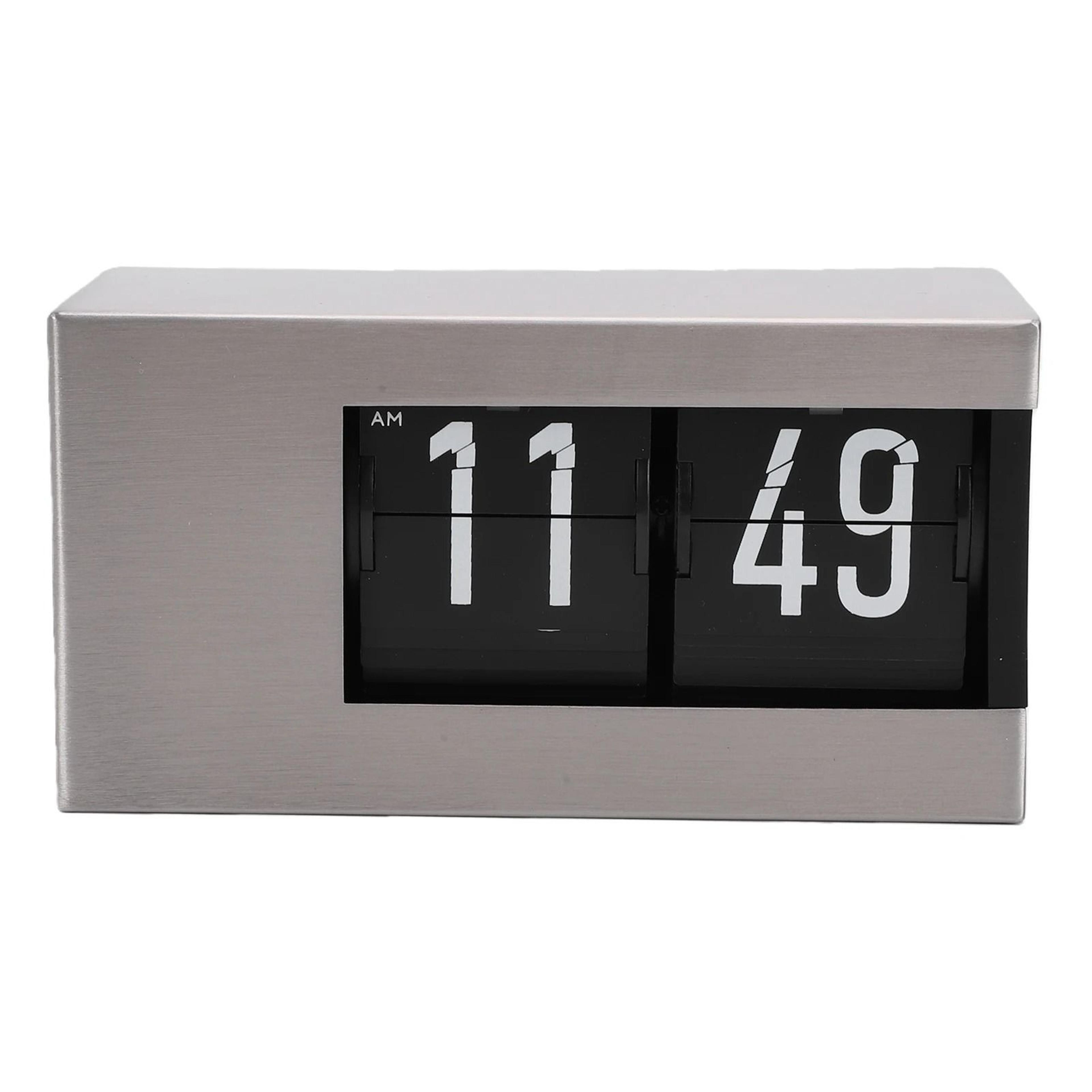Retro Automatic Calendar Flip Clock With LED Display And AM PM 3