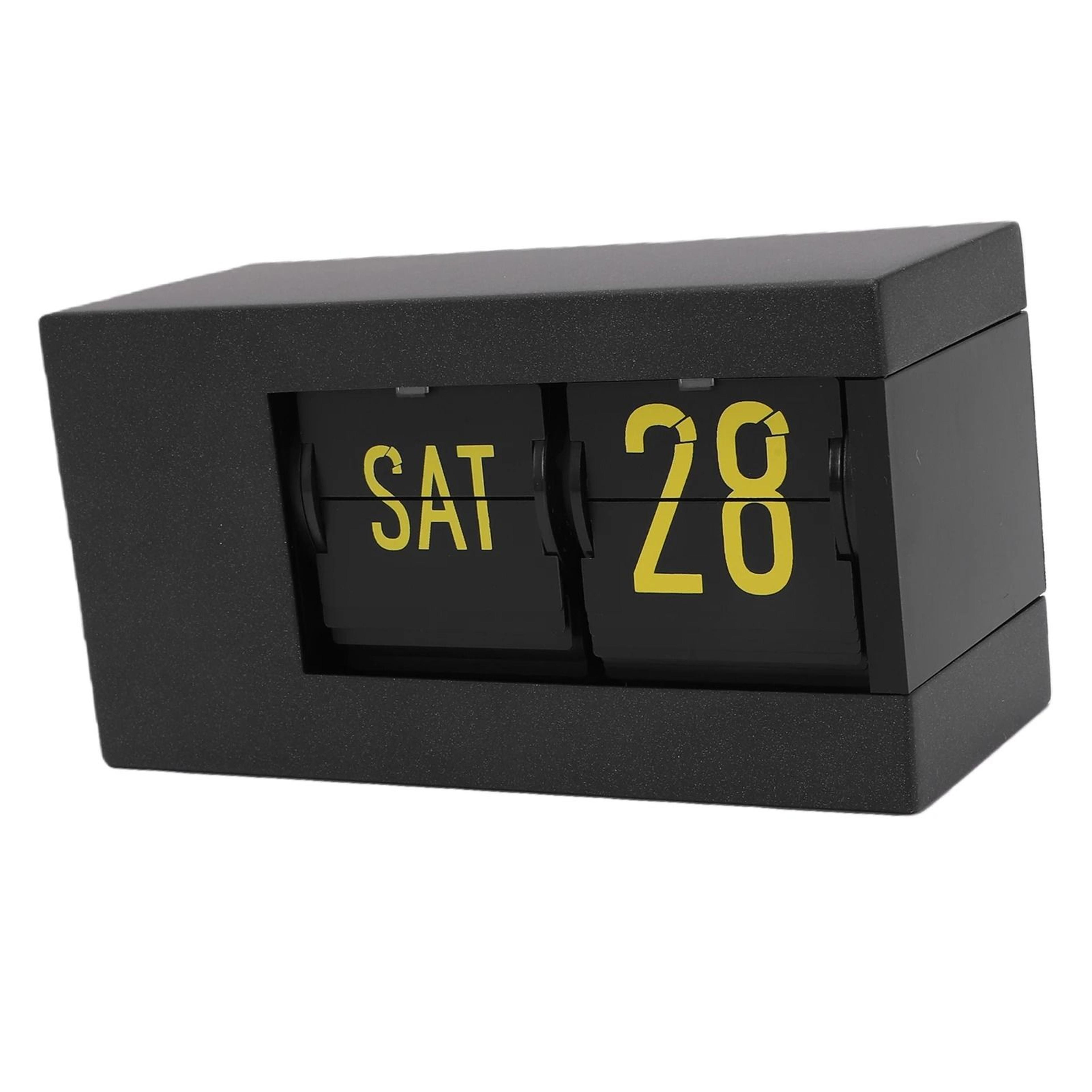 Retro Automatic Calendar Flip Clock With LED Display And AM PM 5