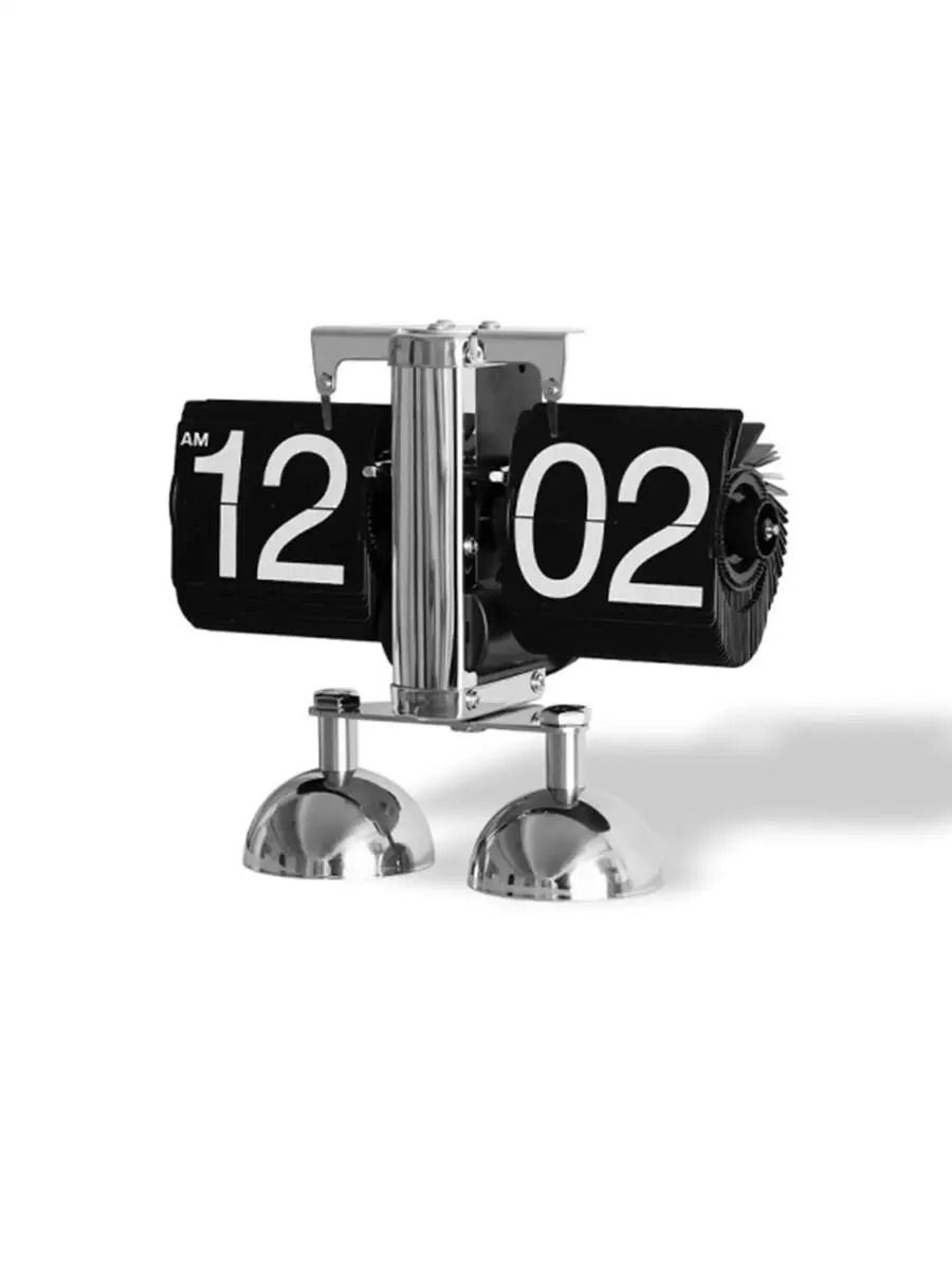 Vintage Automatic Flip Down Desk Clock Retro Mechanical Table Clock 11