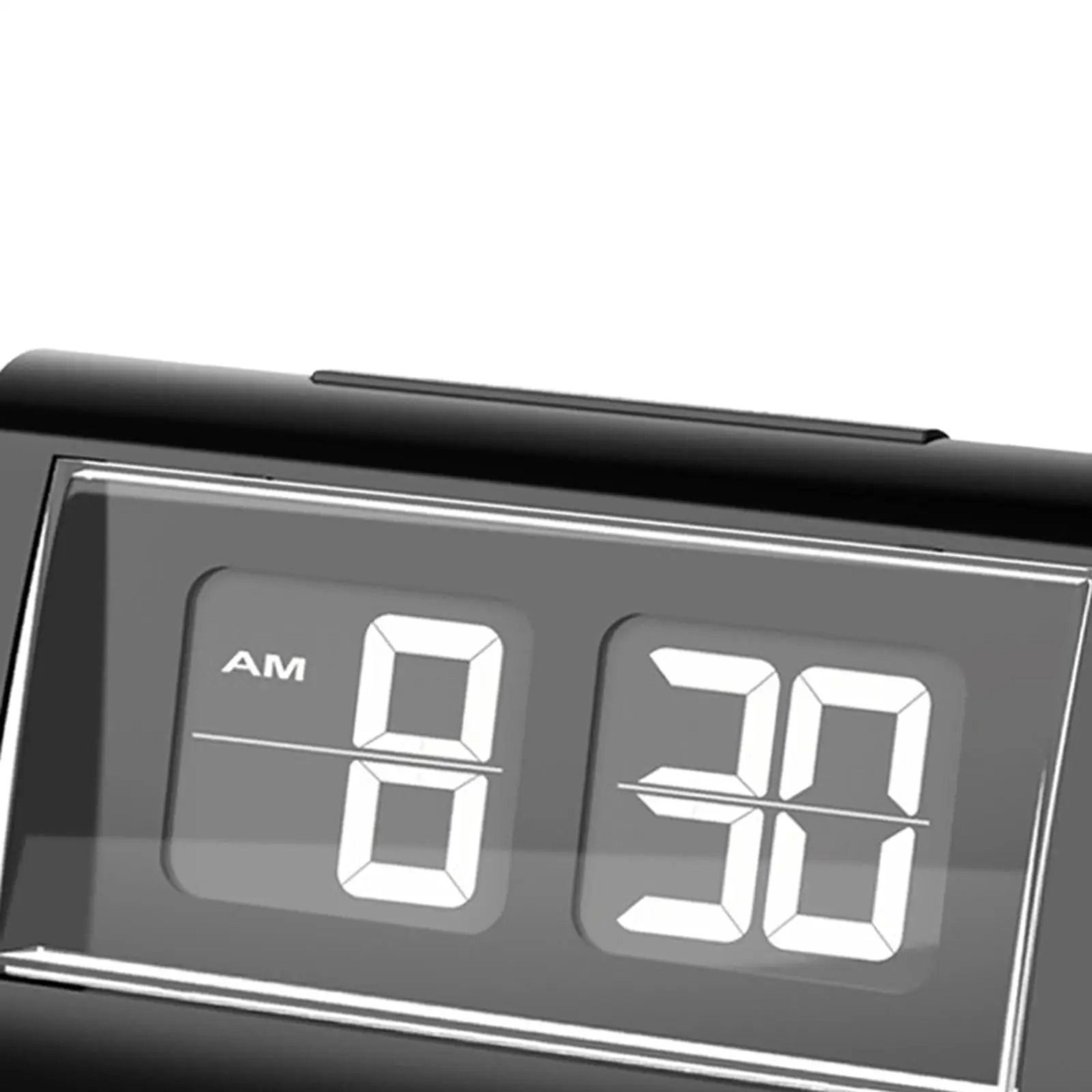 Modern Auto Flip Bedside Clock With Backlight And Large Display 3