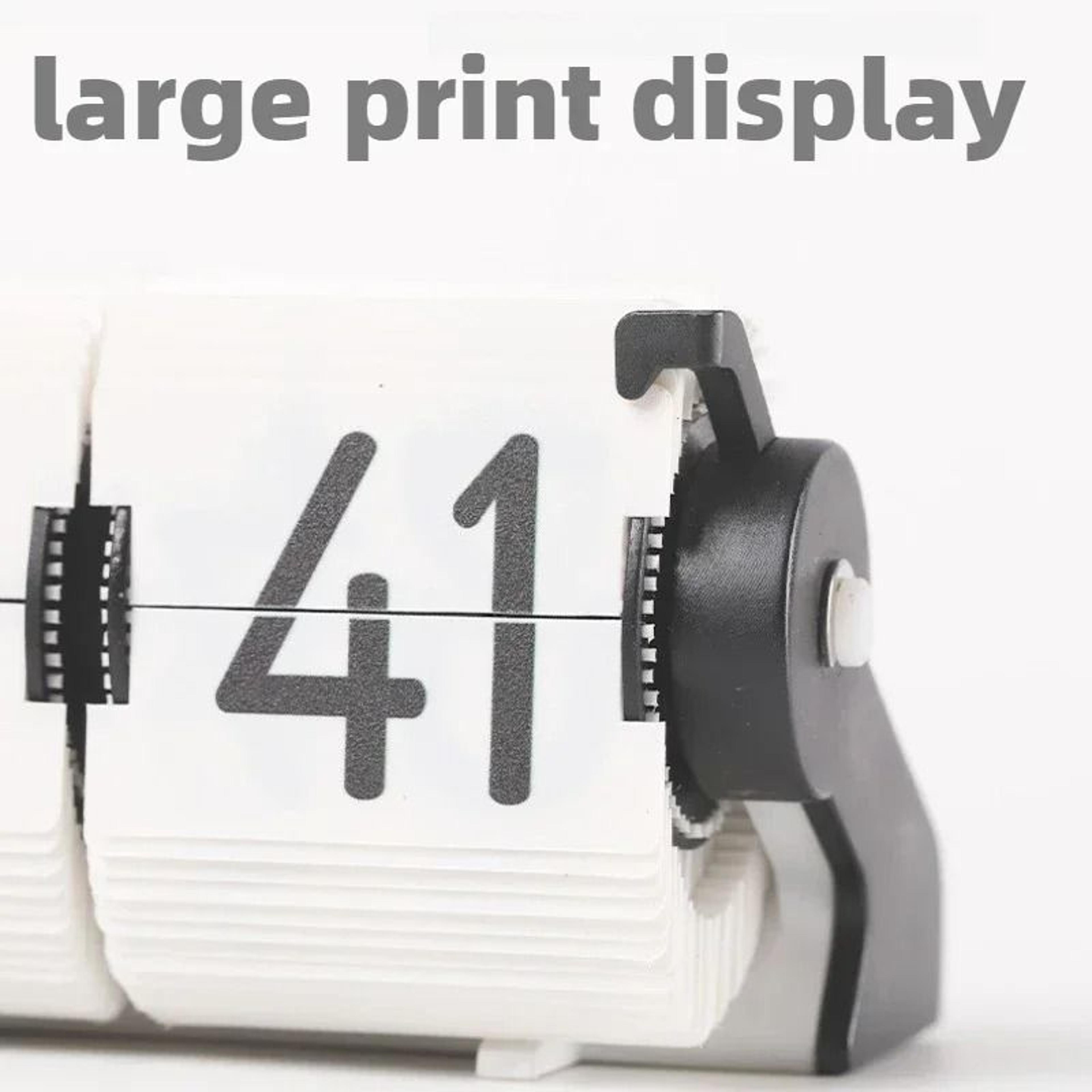 Metal Flip Desk Clock With Bluetooth And Silent Retro Display 1