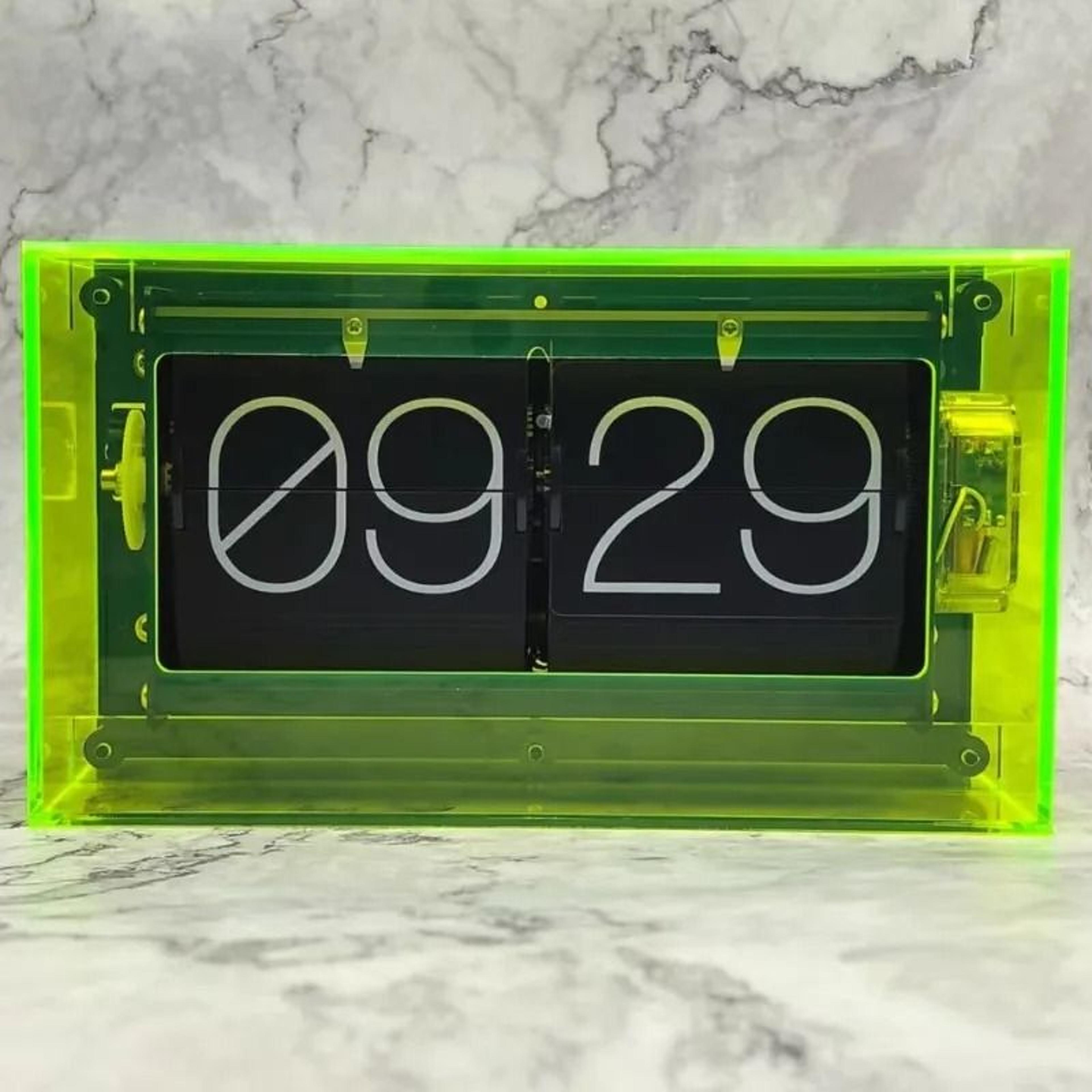 modern automatic page turning desk clock for bedroom and office