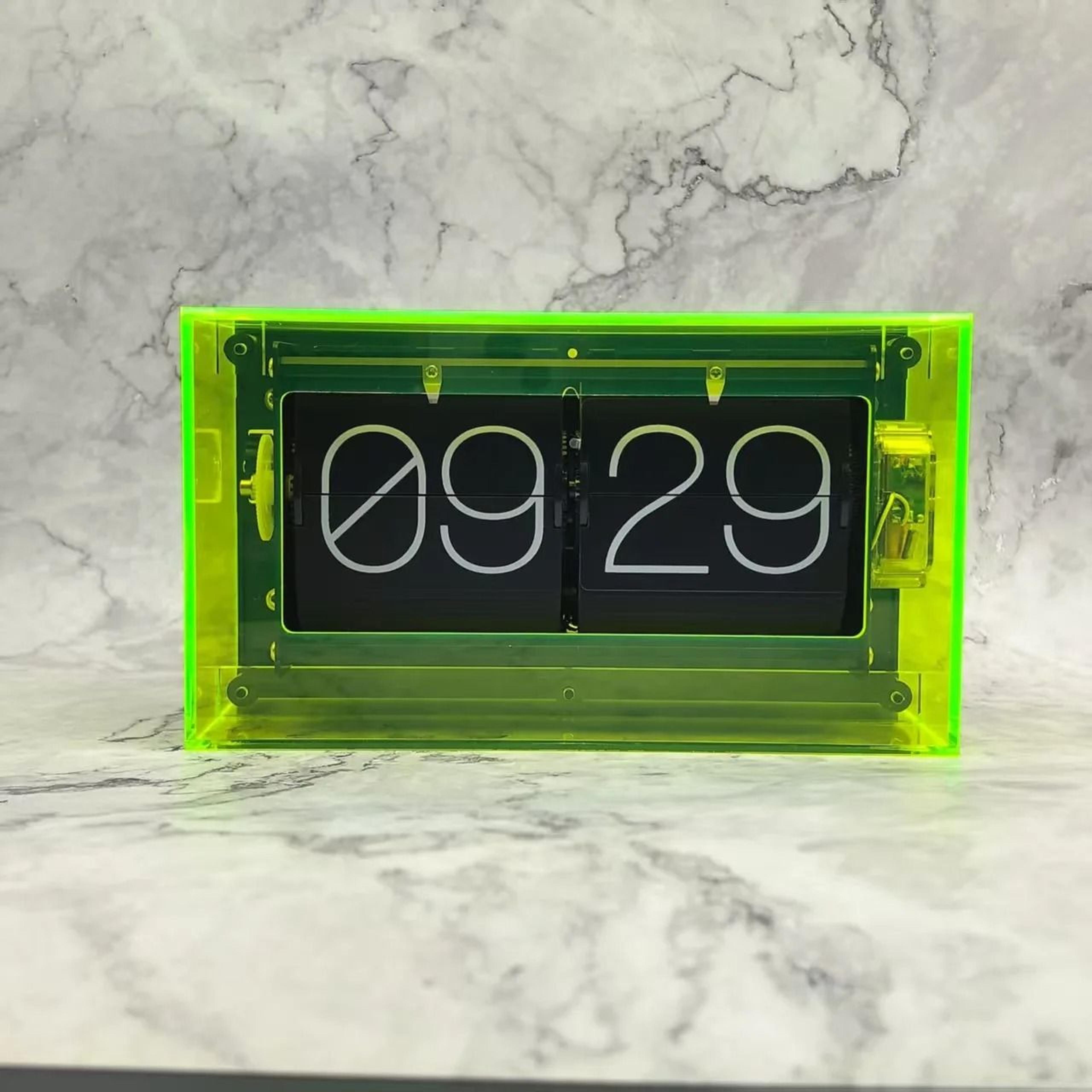 Colorful Automatic Flip Desk Clock For Maximalist Home Decor 7