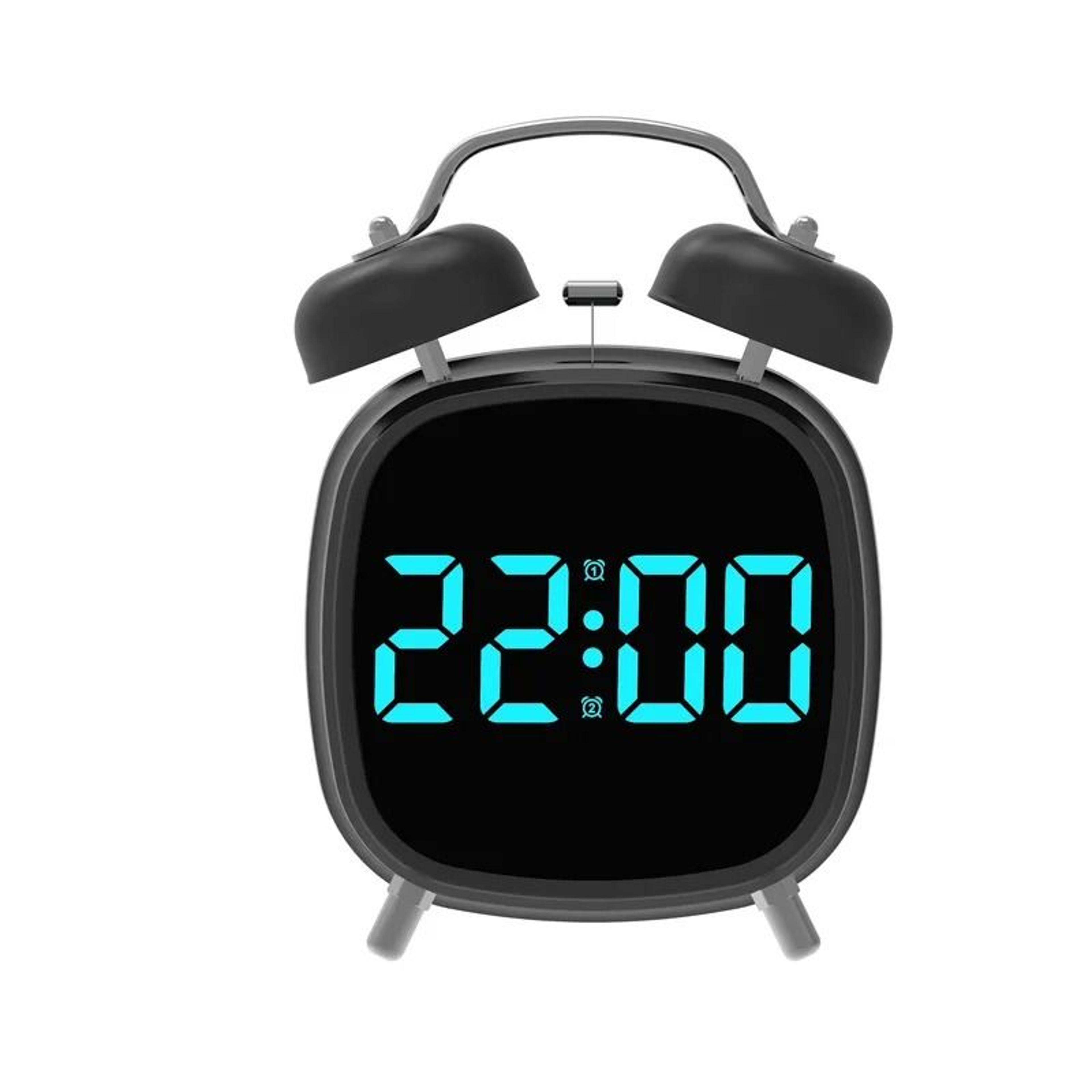 Super Loud Voice Control LED Alarm Clock With Dual Alarm And Night Mode 4