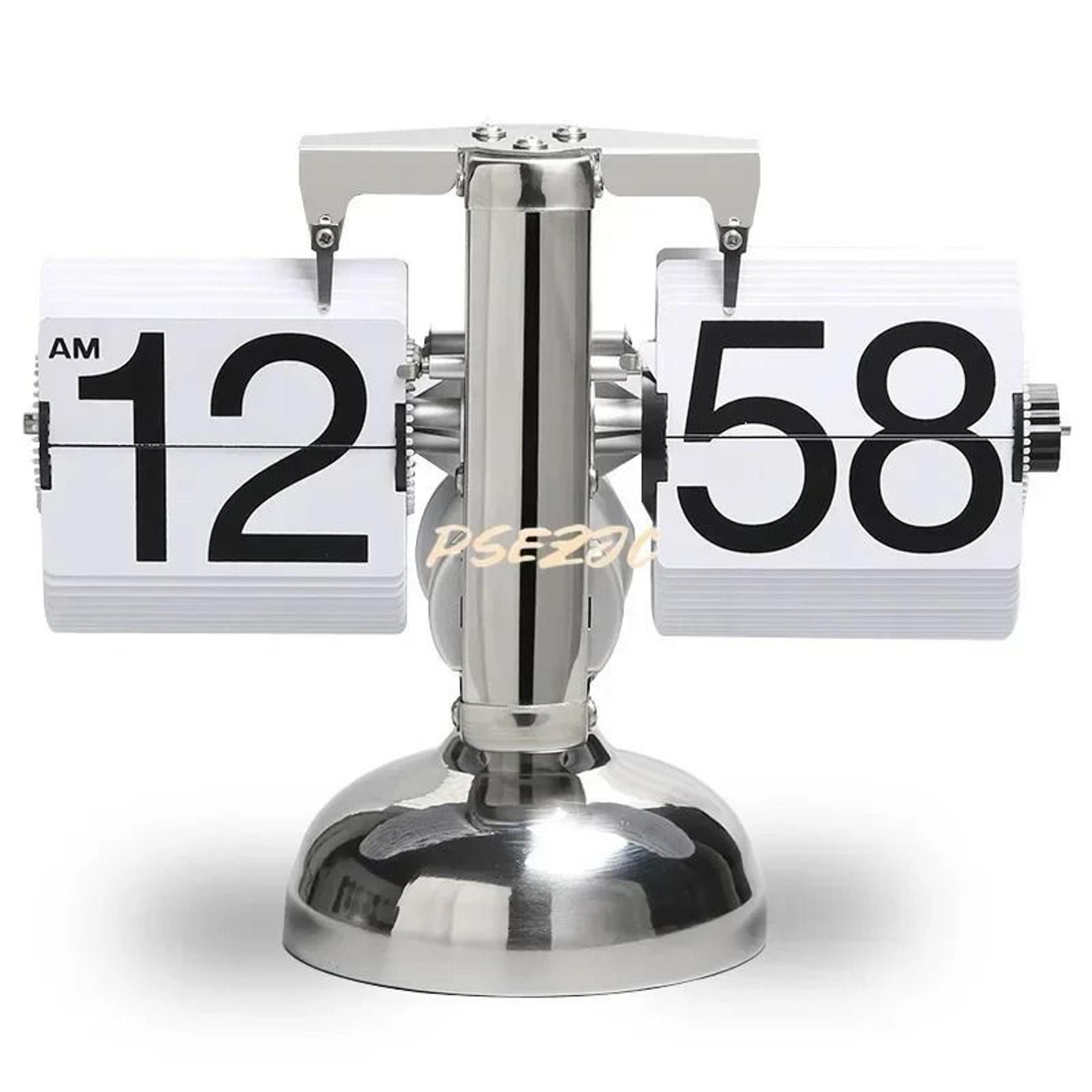Nordic Retro Automatic Flip Desk Clock With Large Number Display 1