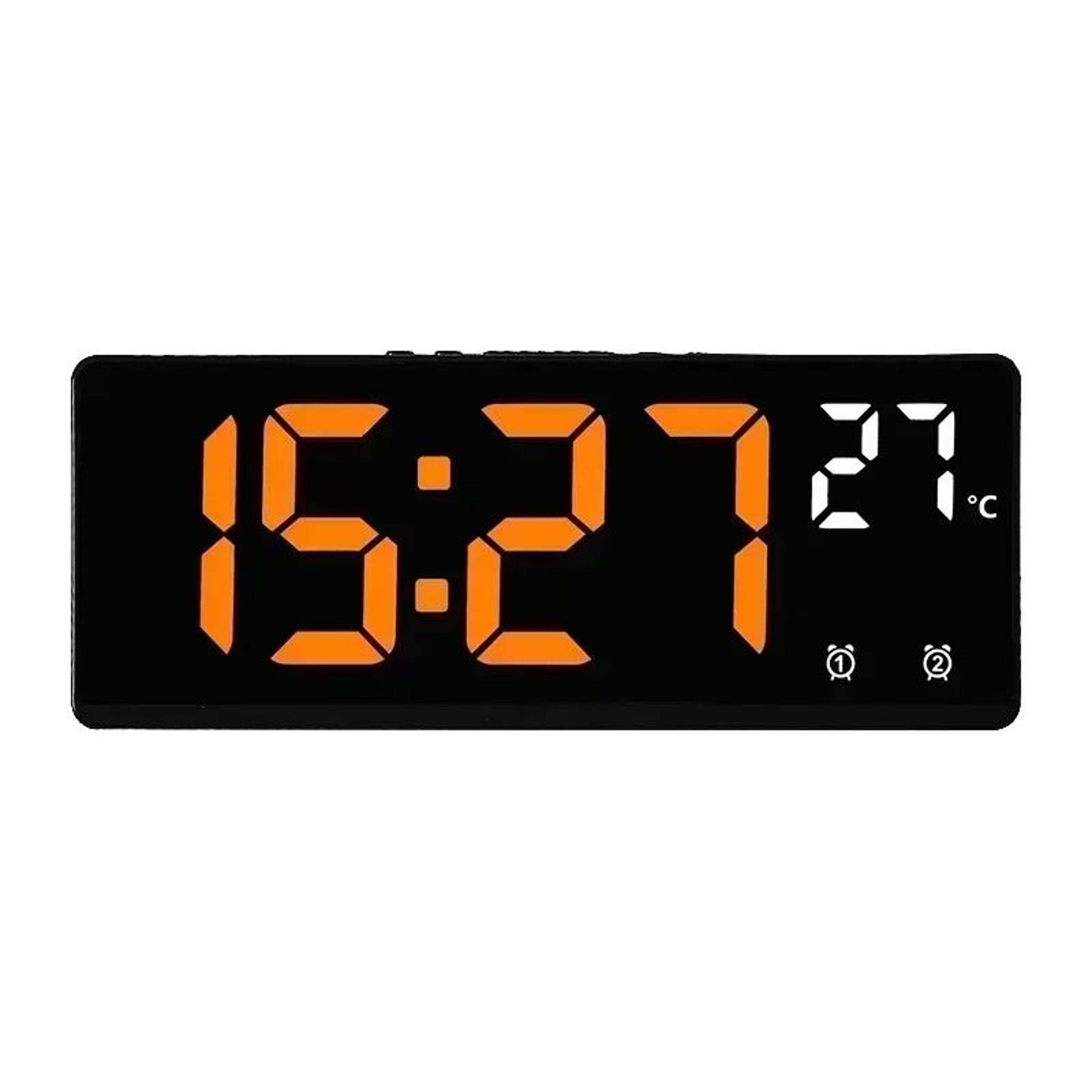 Voice Control LED Digital Alarm Clock With Dual Alarm And Temperature Display 5