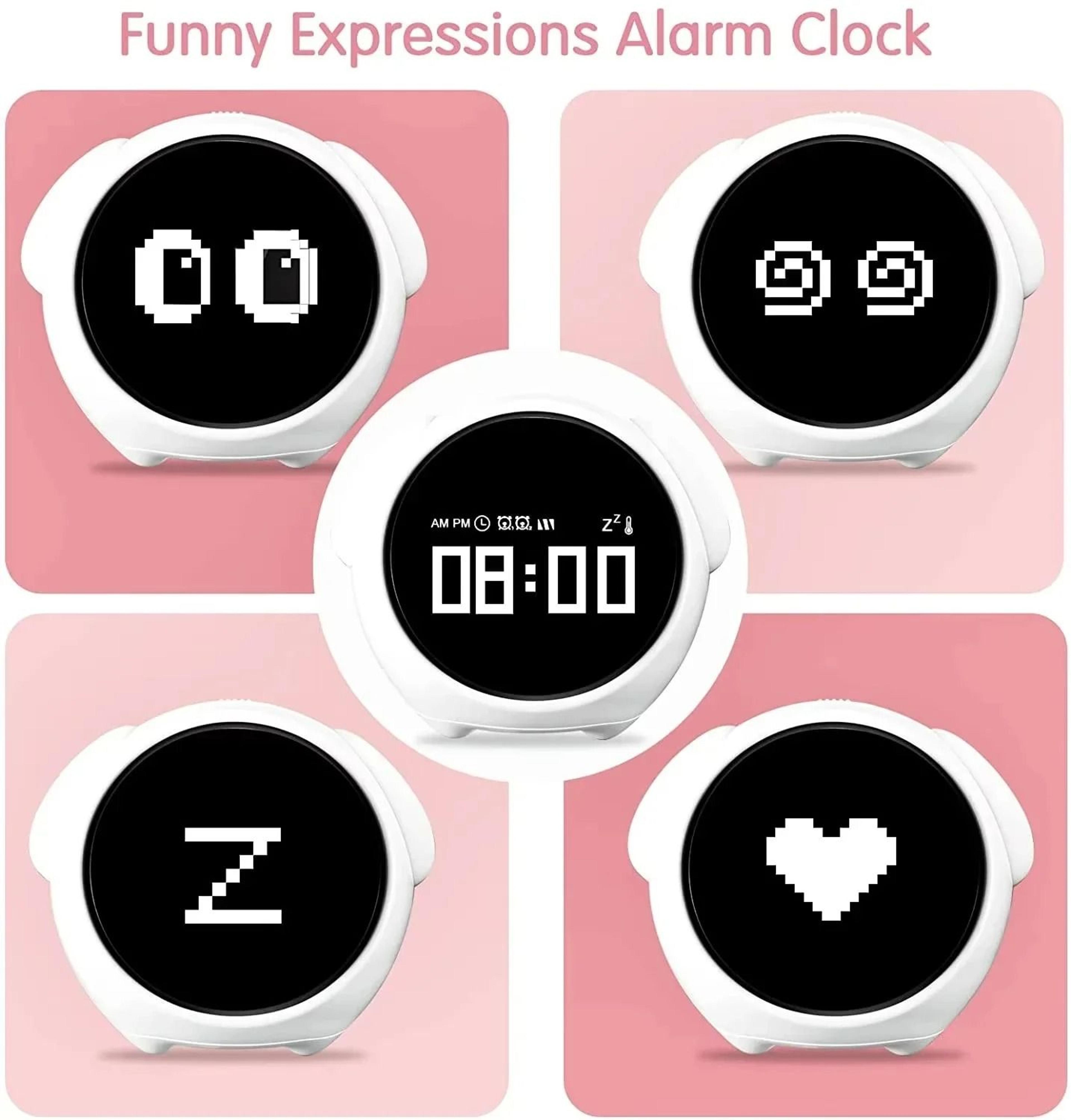 Cute Kids Digital Alarm Clock With LED Night Light And Voice Control 5