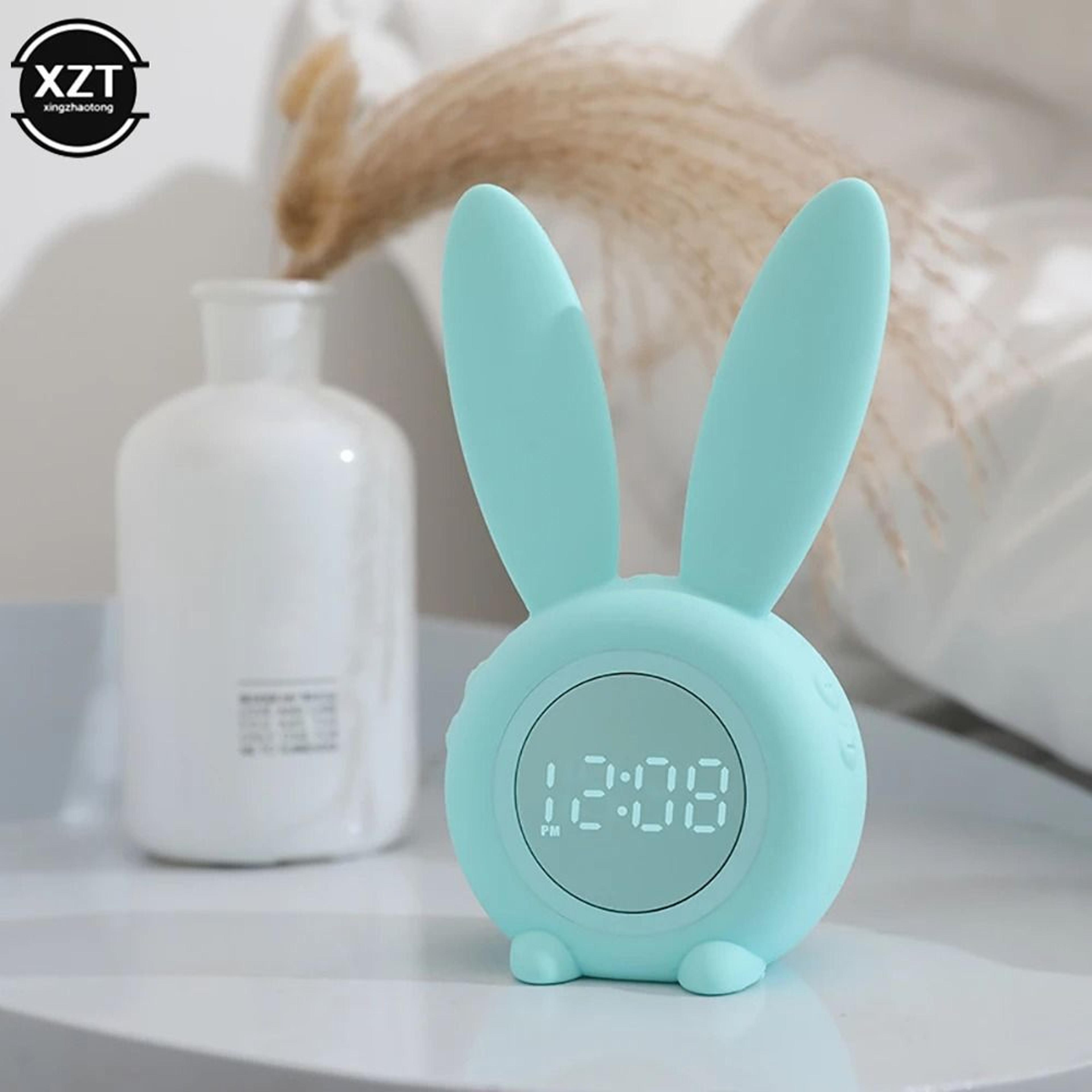 Bunny LED Alarm Clock With Night Light And Sound Control 5