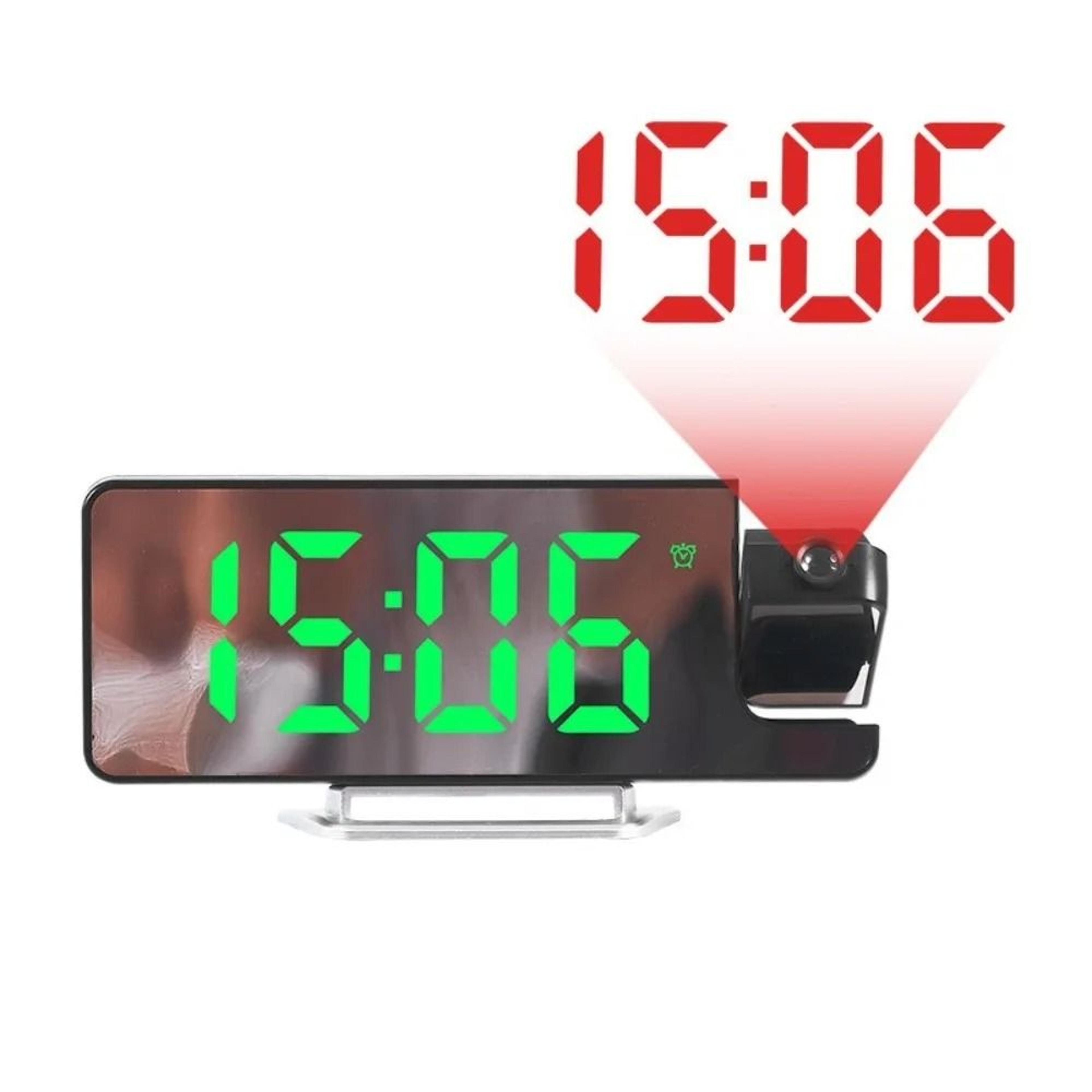 Projection Alarm Clock With 180 Degree Ceiling Display And Temperature 2