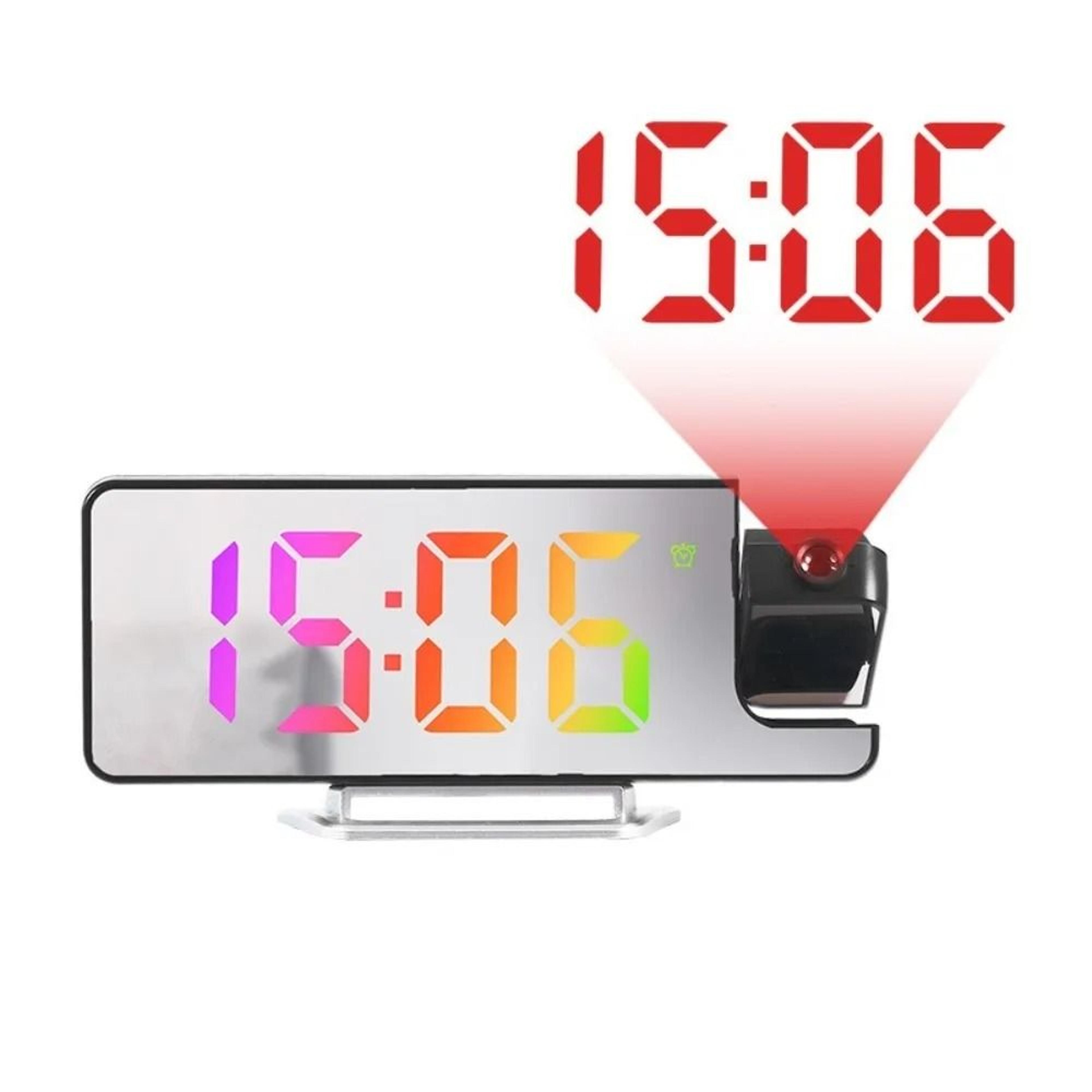 Projection Alarm Clock With 180 Degree Ceiling Display And Temperature 3