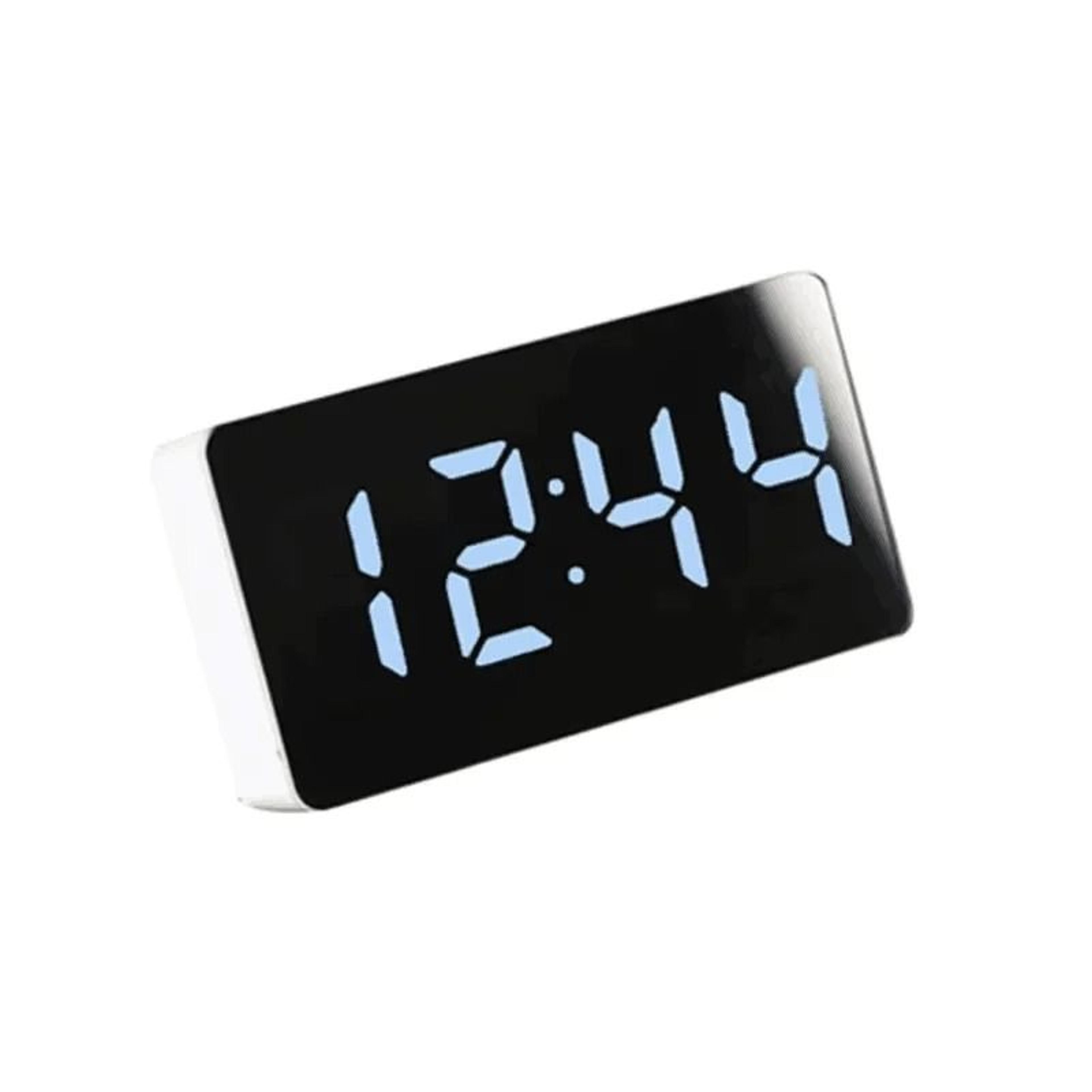 LED Mirror Alarm Clock With Night Light And Snooze 2