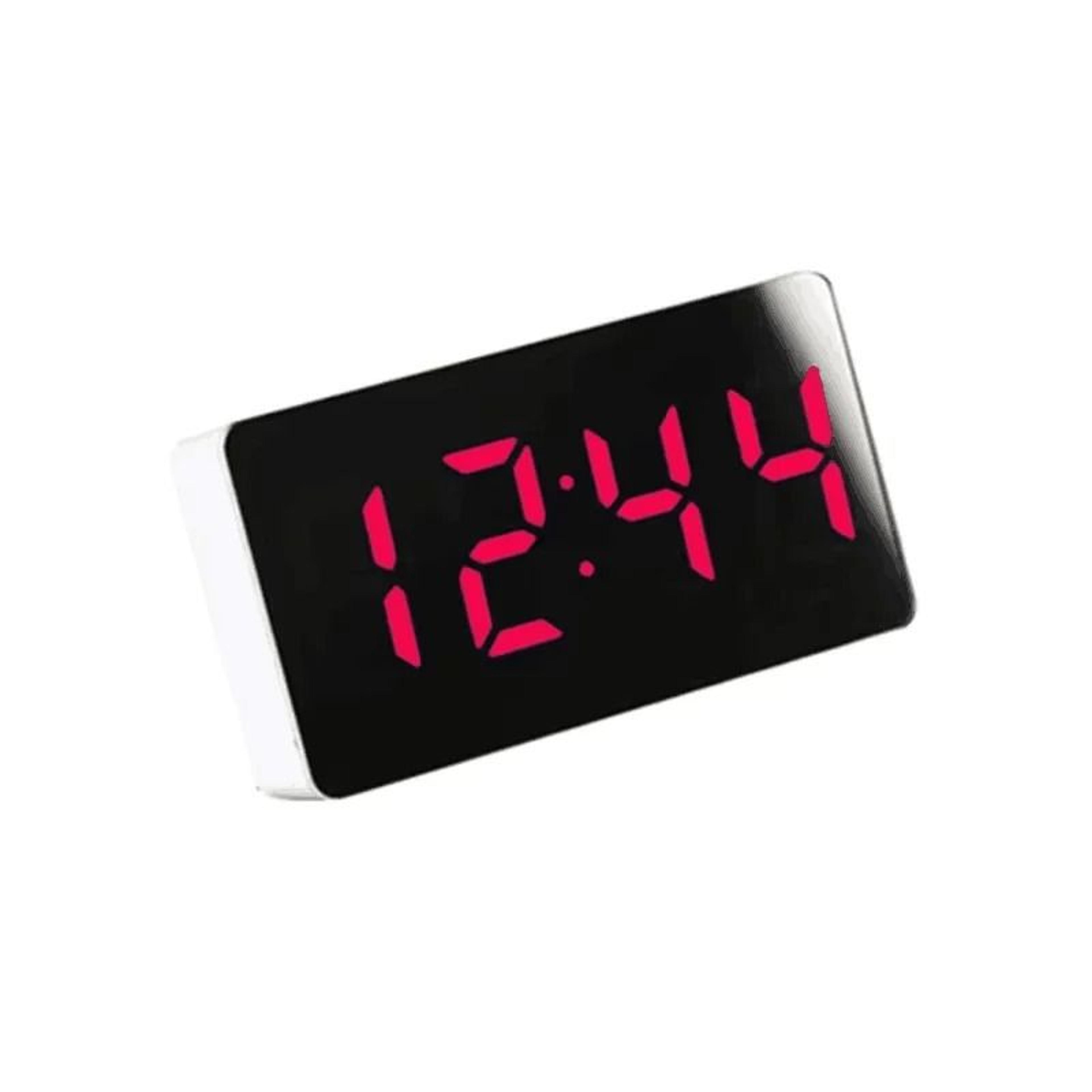 LED Mirror Alarm Clock With Night Light And Snooze 3