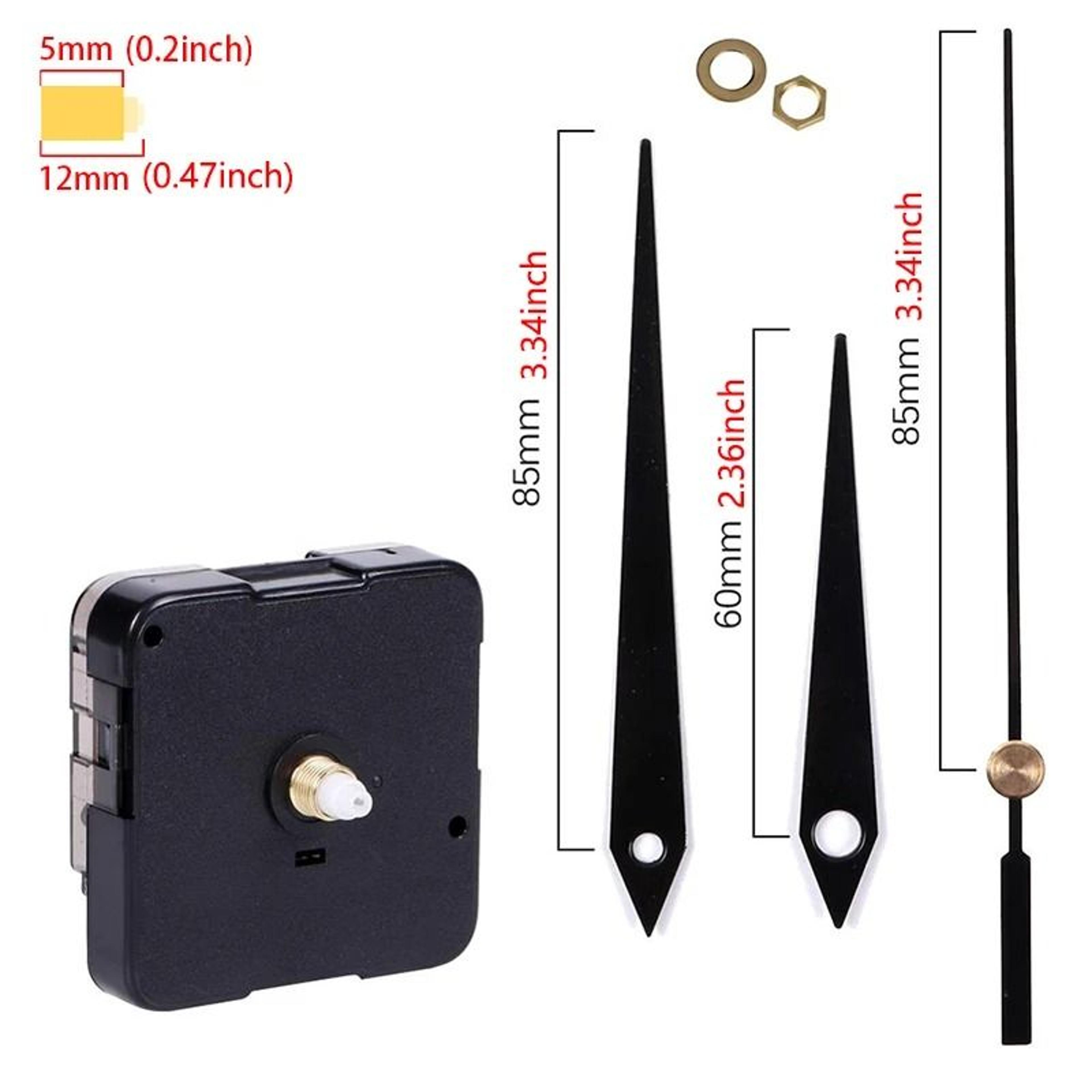 Long Shaft Silent Quartz Clock Movement With Hands 8