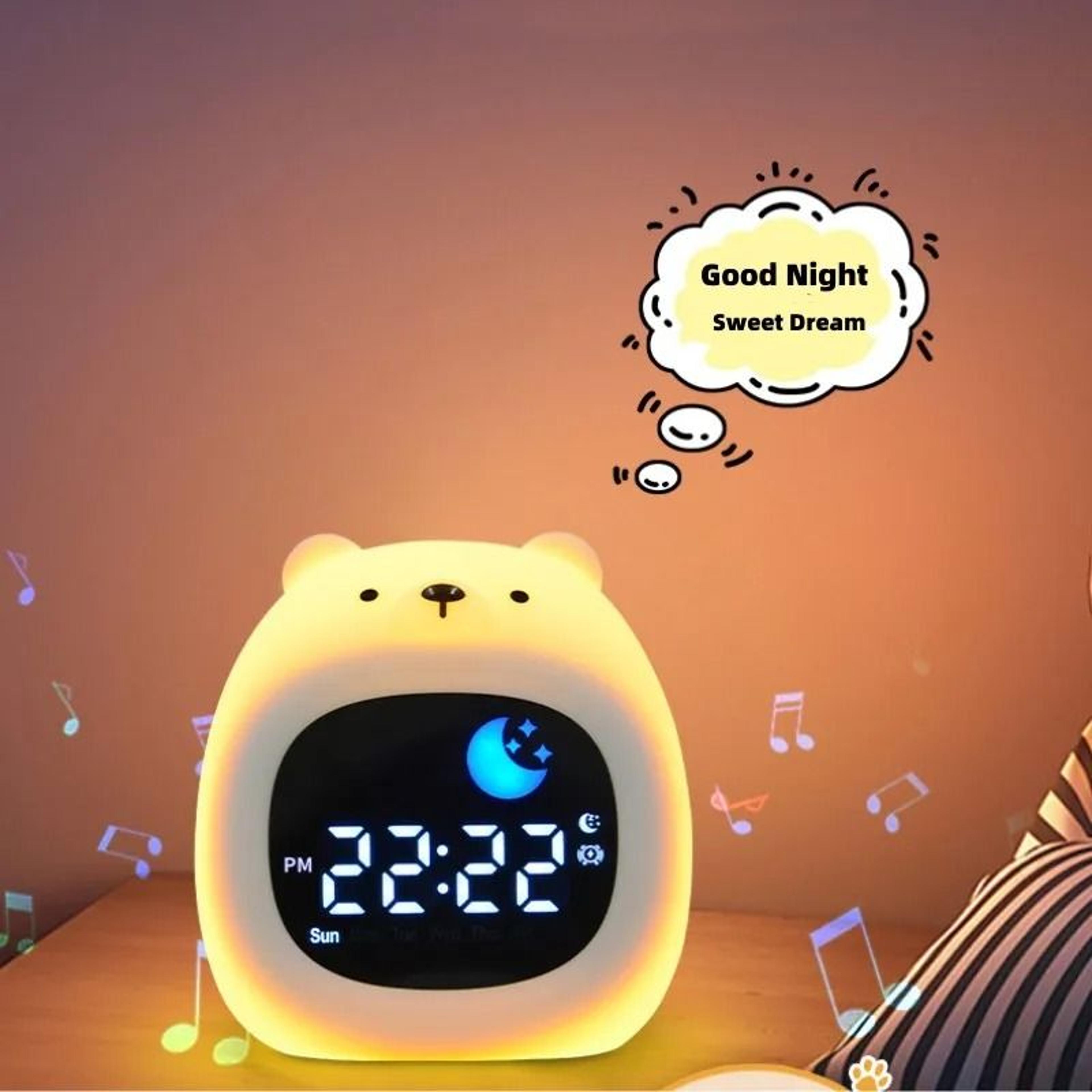 Puppy Sleep Trainer Alarm Clock With Touch Night Light 1