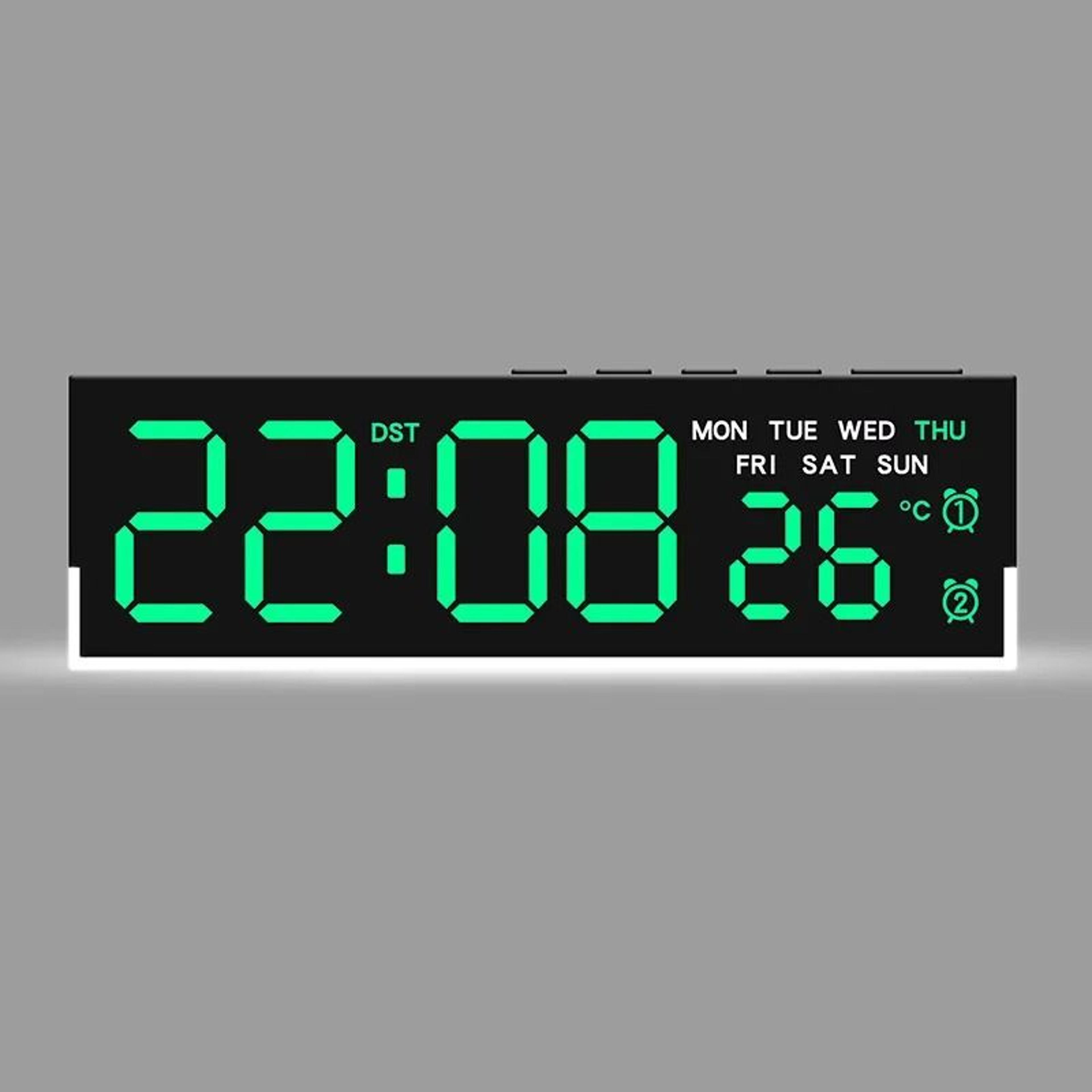 Modern LED Digital Alarm Clock With Dual Alarms And Ambient Light 1