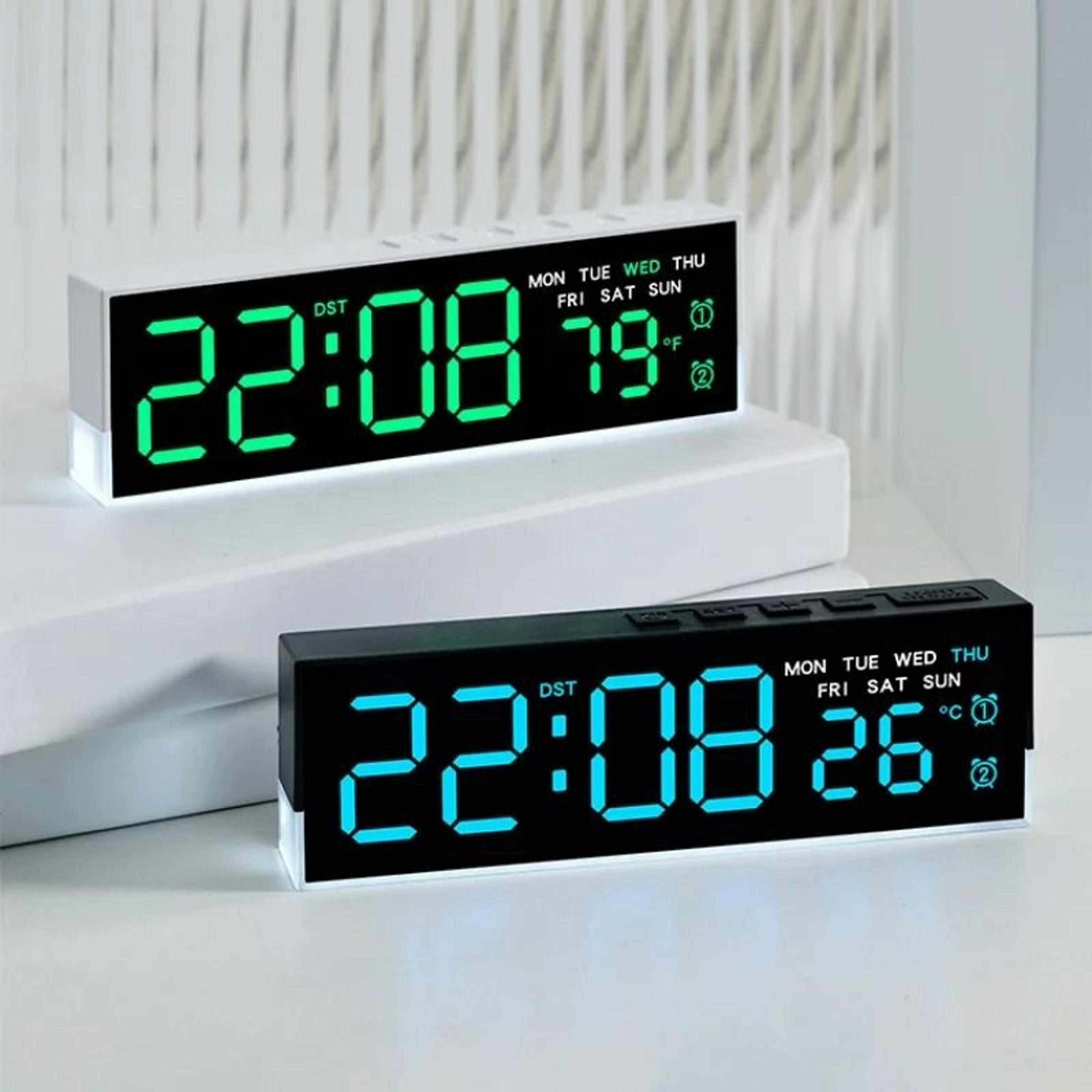 Modern LED Digital Alarm Clock With Dual Alarms And Ambient Light 10