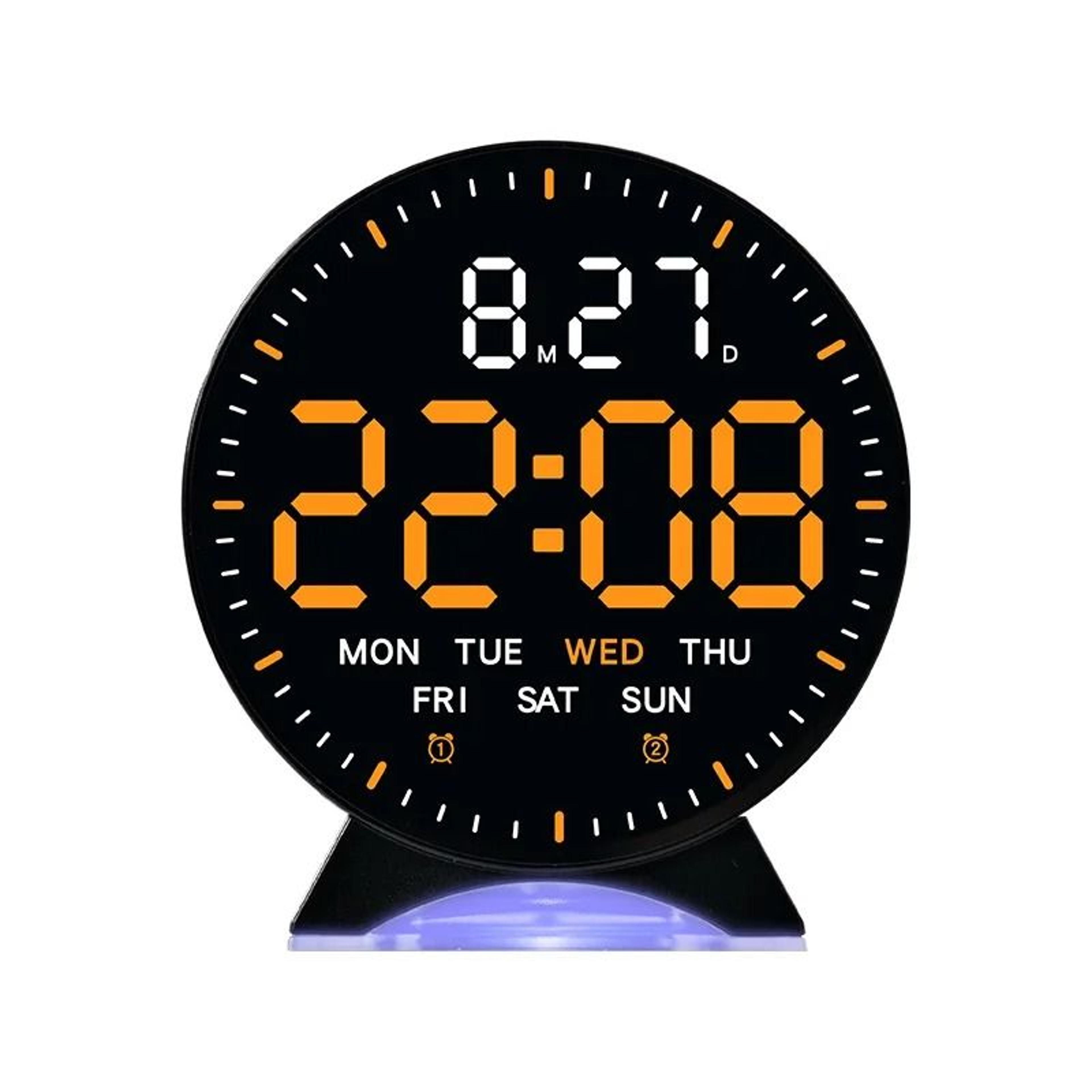 Smart LED Digital Alarm Clock With Dual Alarms And 8Color Mood Light 3