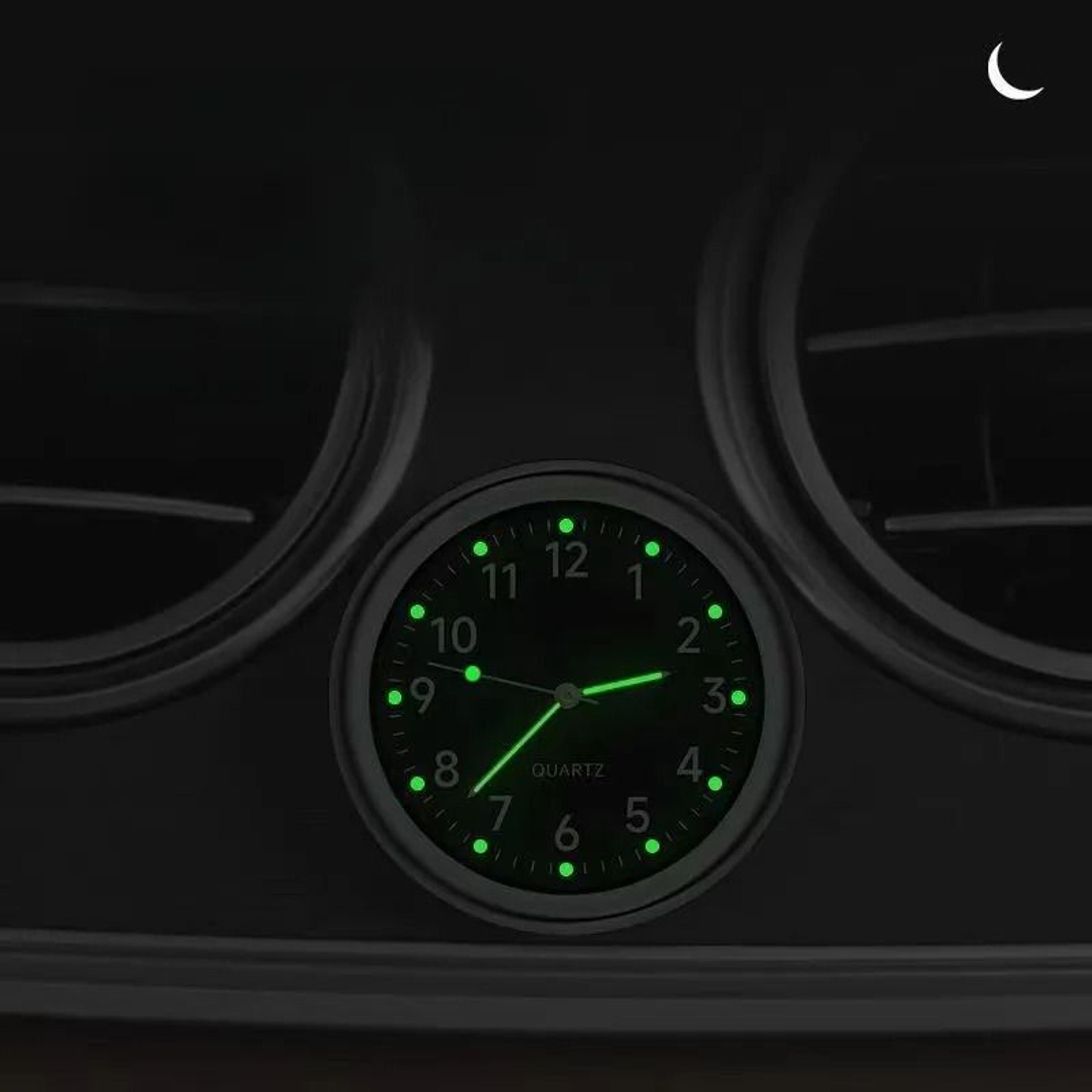 Mini Car Dashboard Clock With Luminous Quartz Display 11