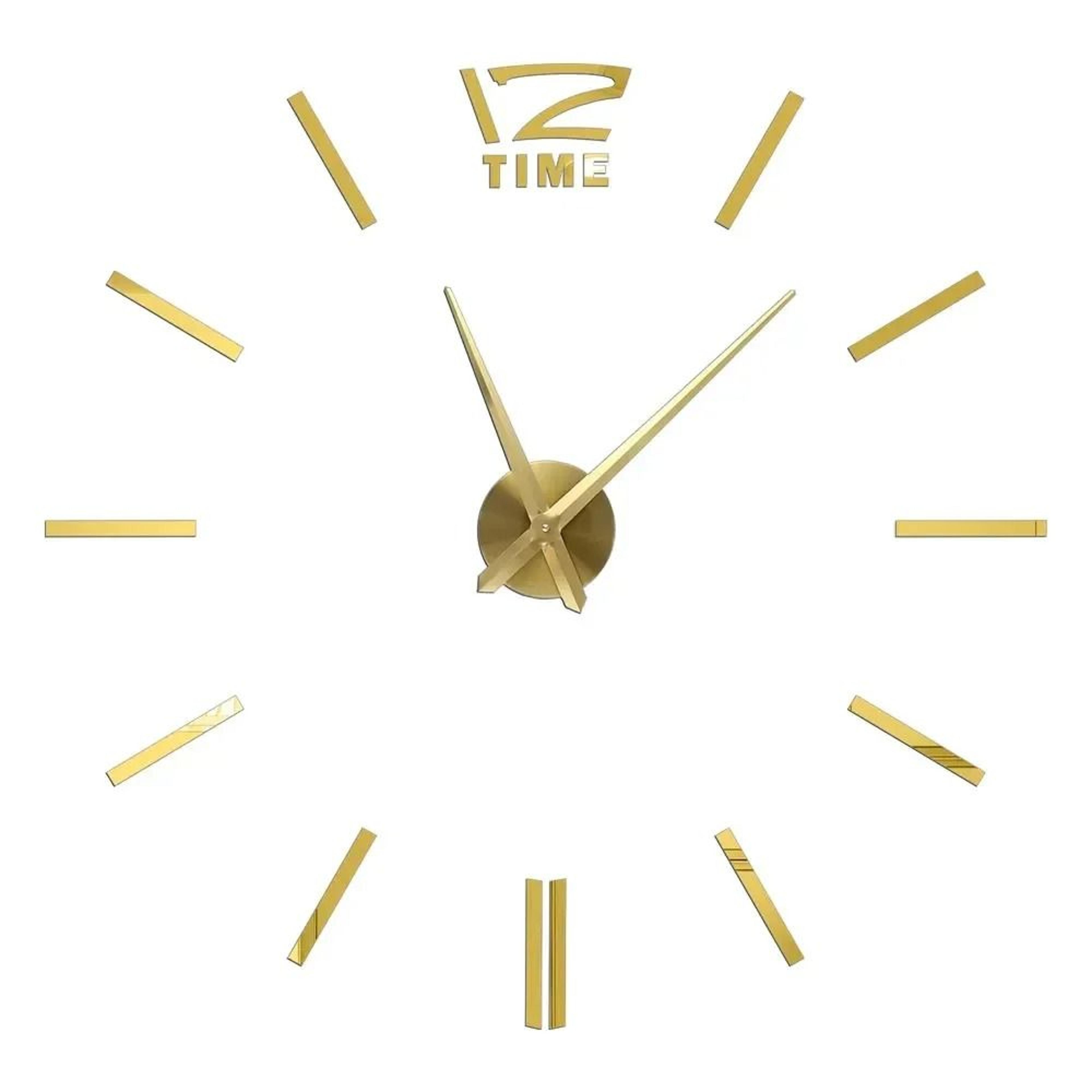 Large 3D Wall Clock With Luminous DIY Numbers And Silent Movement 8