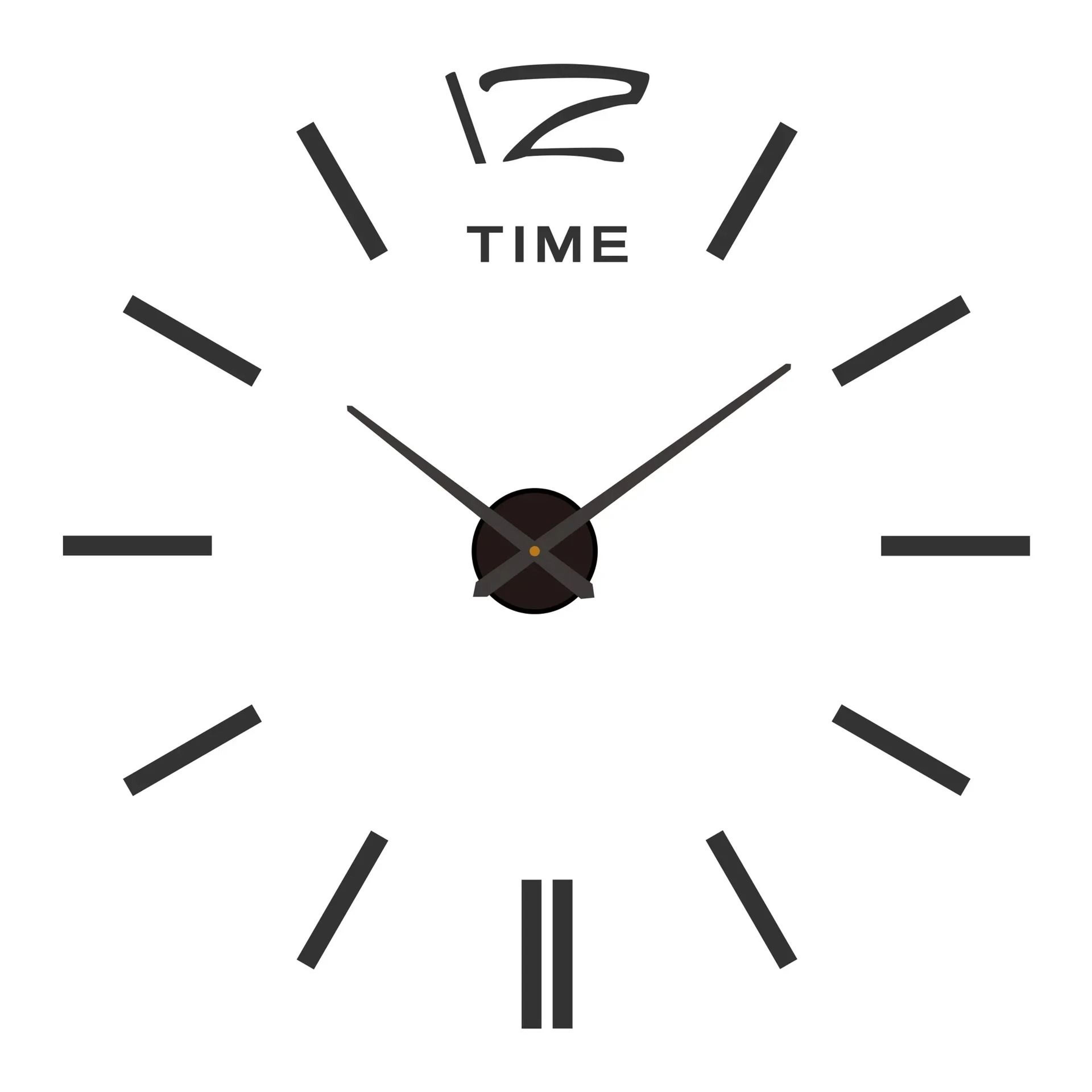 Large 3D Wall Clock With Luminous DIY Numbers And Silent Movement 7