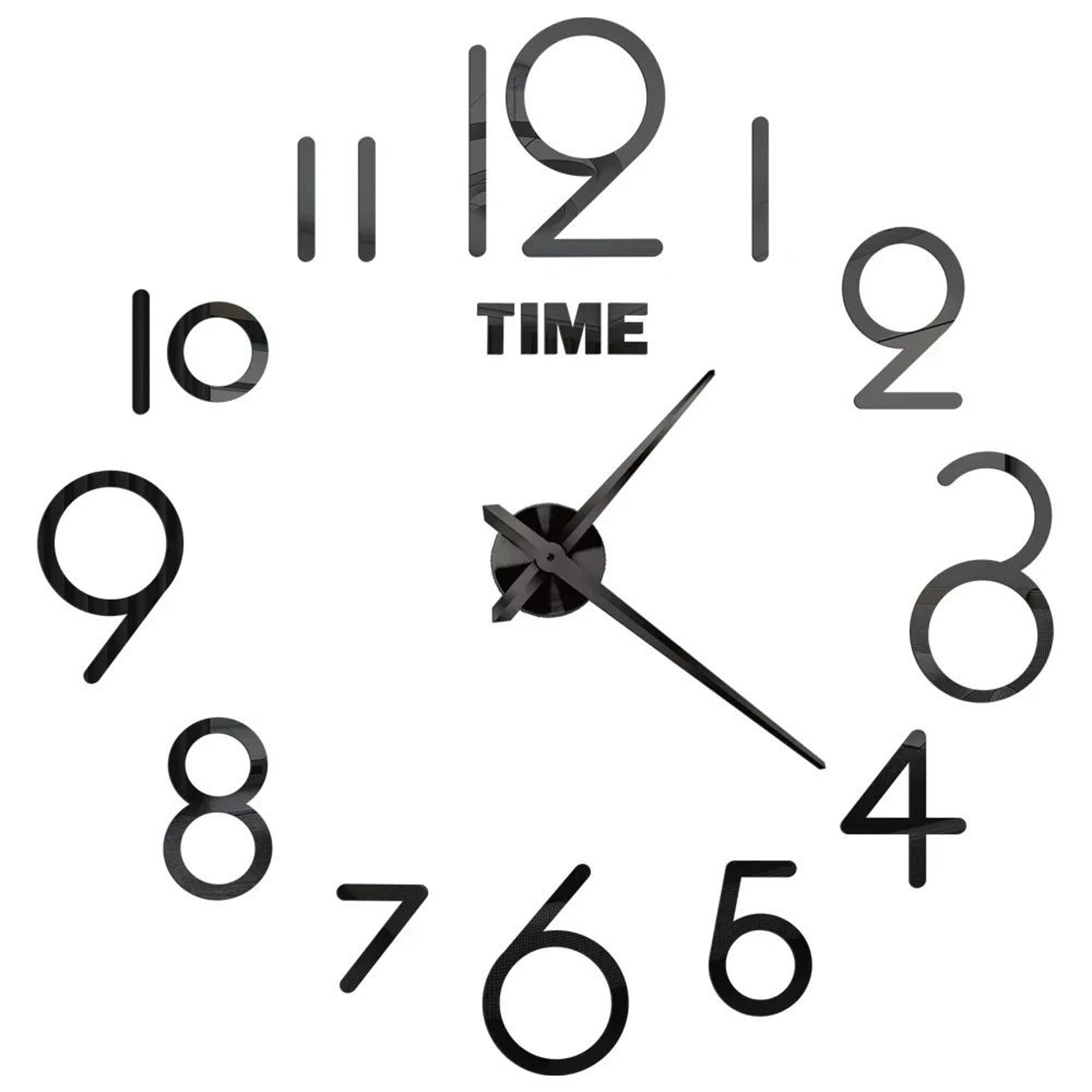 Large 3D Wall Clock With Luminous DIY Numbers And Silent Movement 19