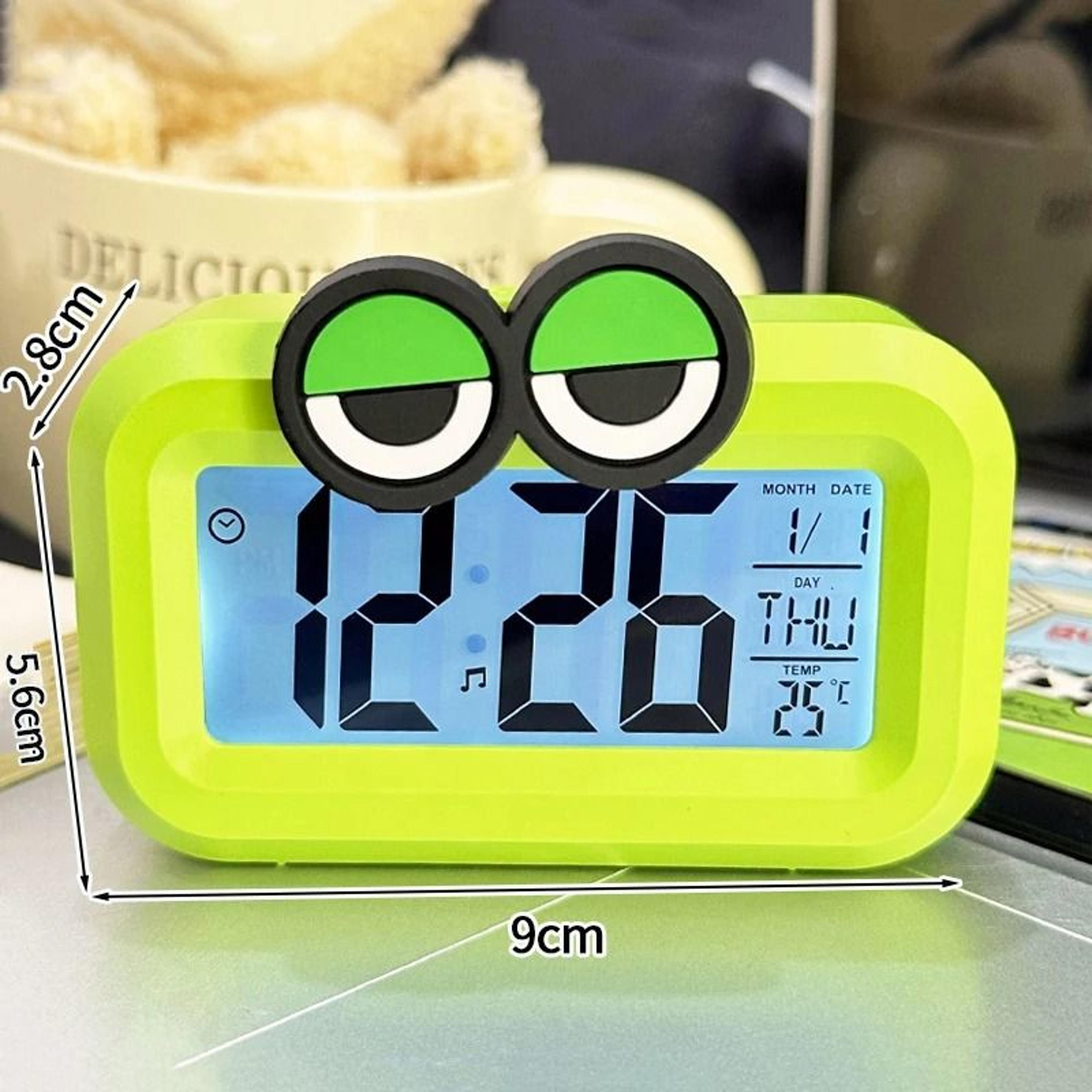 Cute Pig Alarm Clock With LED Display And Night Light 8