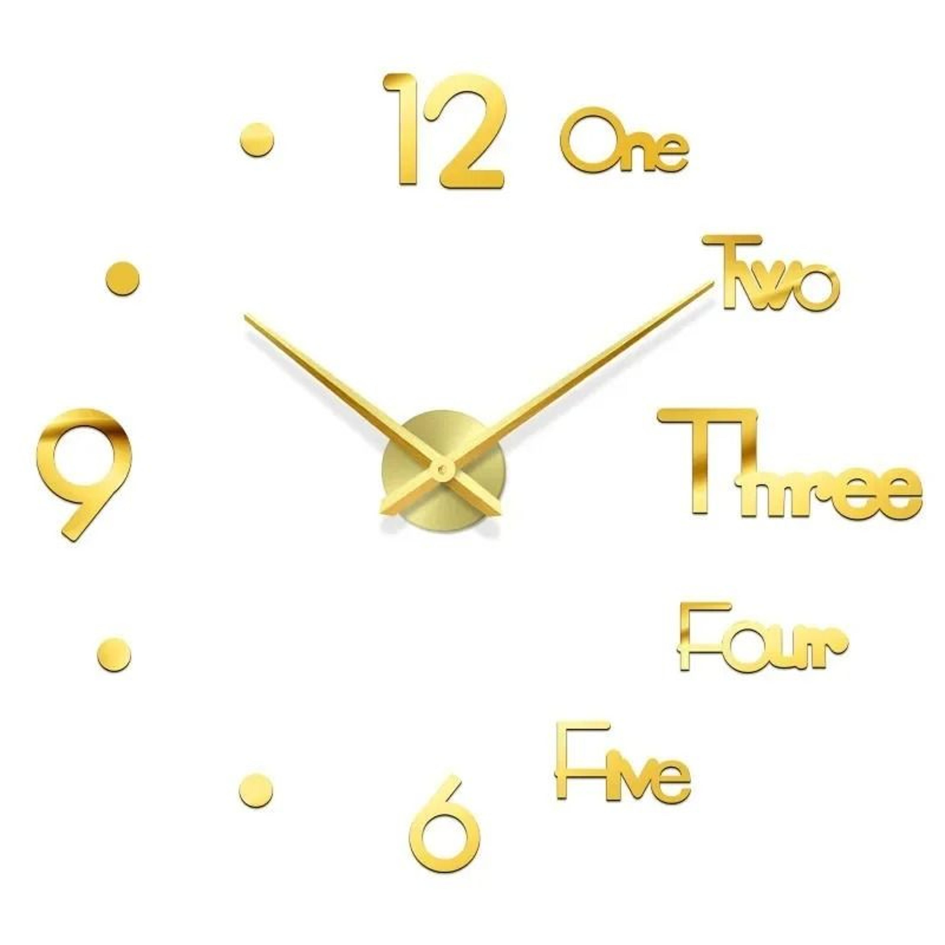 Modern Luminous 3D Wall Clock With DIY Silent Quartz Design 27