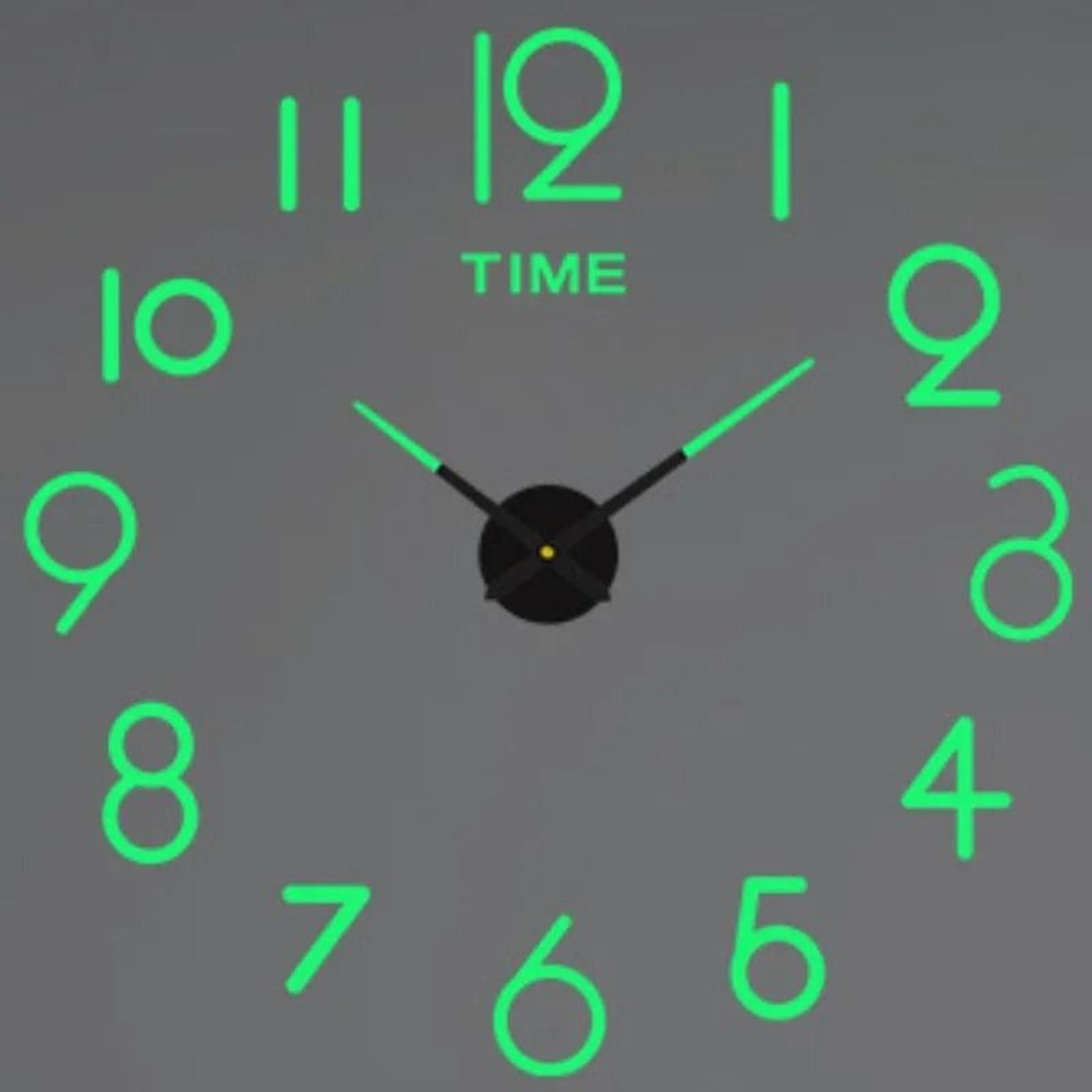 Modern Luminous 3D Wall Clock With DIY Silent Quartz Design 19