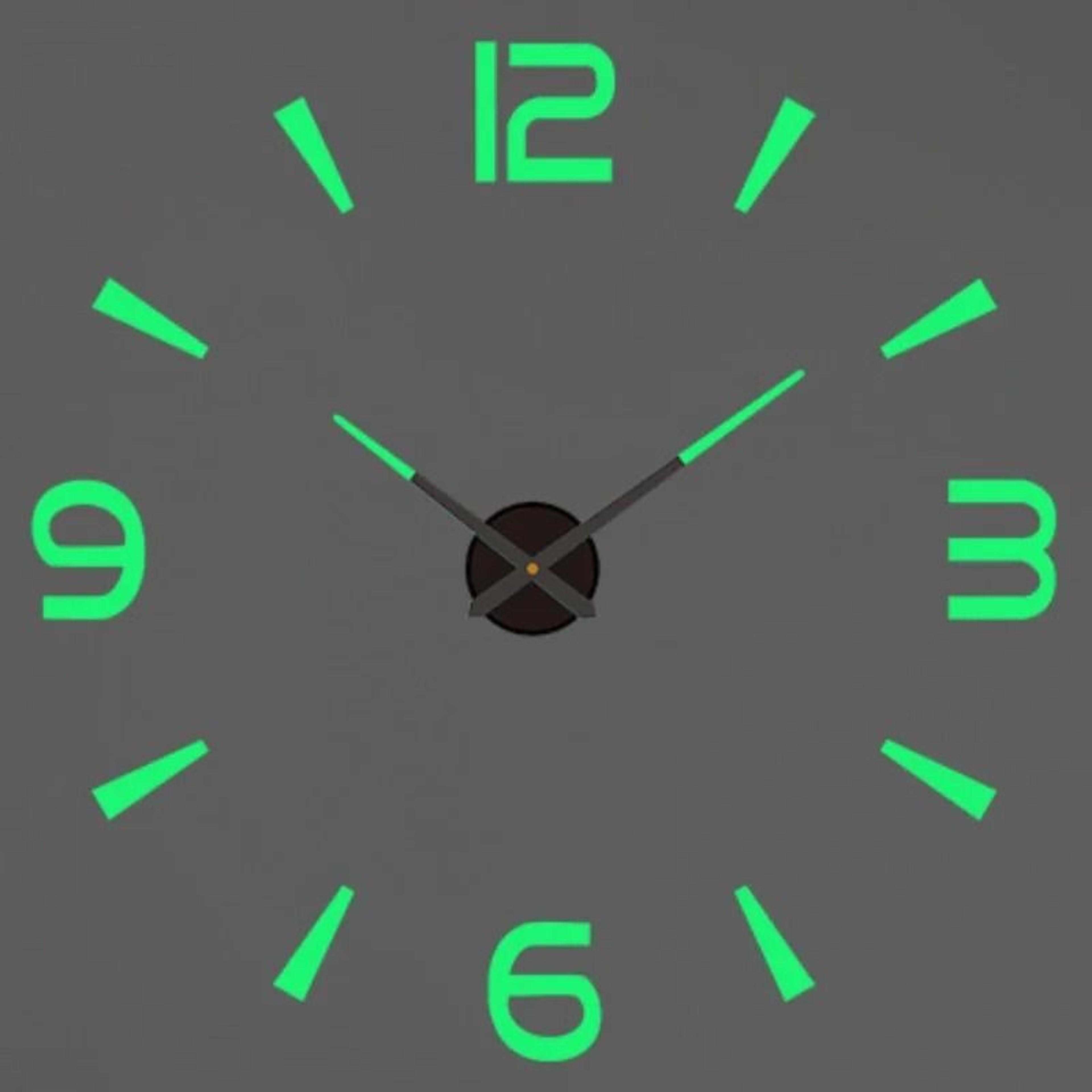 Modern 3D DIY Wall Clock Acrylic Mirror Large Wall Decor 26